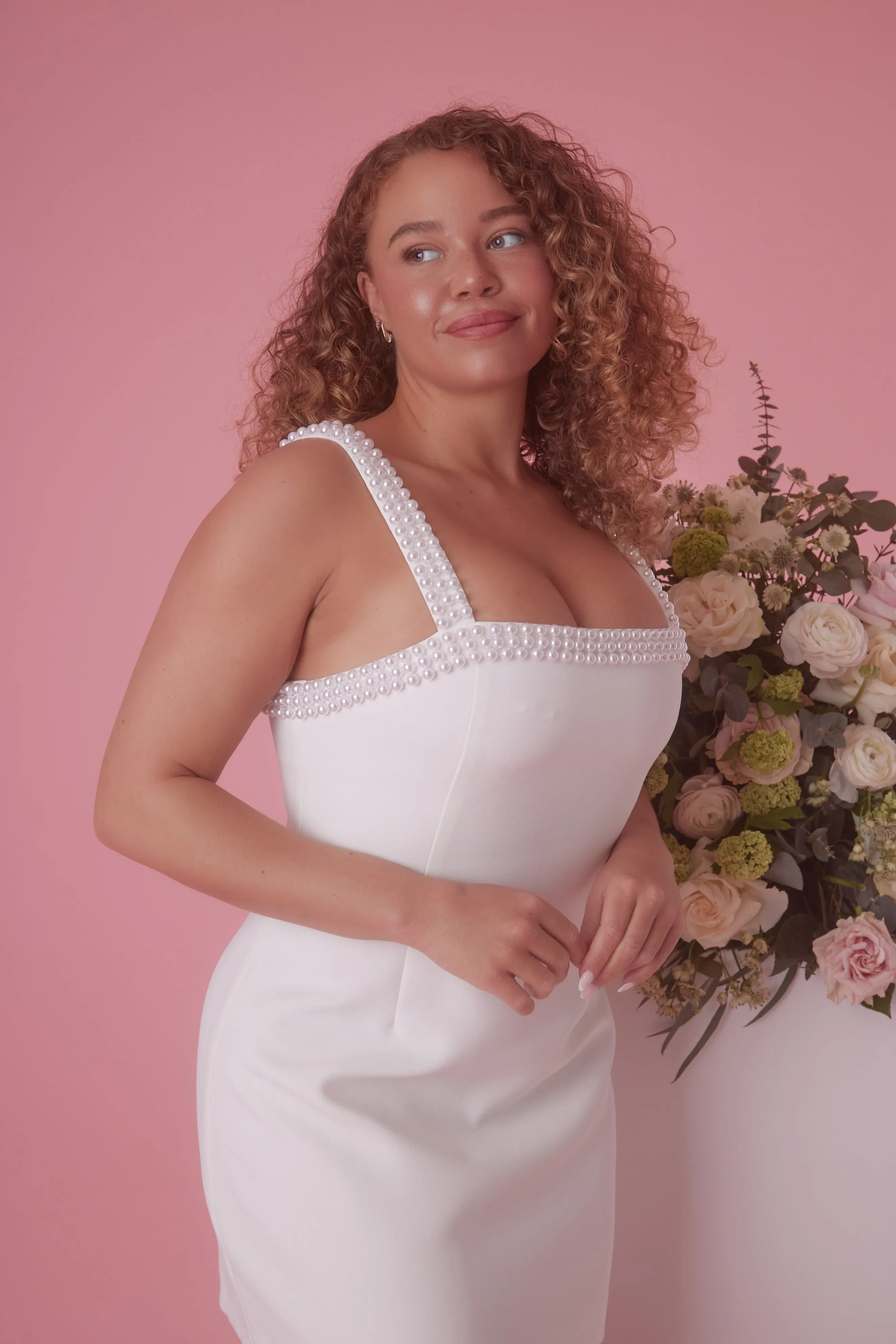 The Ultimate Muse Pearl Trim Mini Dress sold by Odd Muse product image thumbnail 2