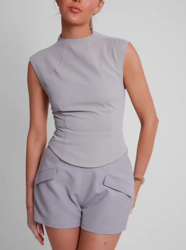 The Ultimate Muse Sleeveless Top | Grey sold by Odd Muse