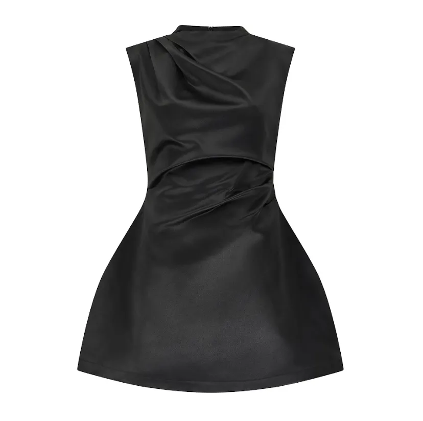 The Ultimate Muse Satin Straight Neck Mini Dress sold by Odd Muse product image thumbnail 5