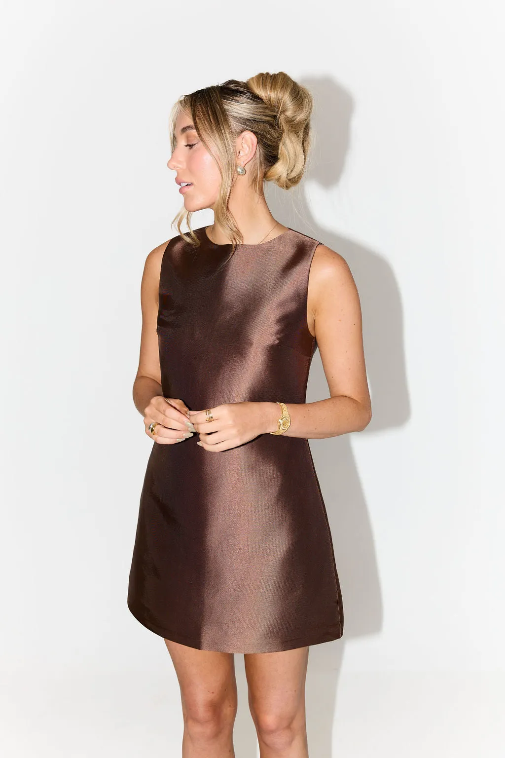 The Ultimate Muse Satin Shift Dress sold by Odd Muse