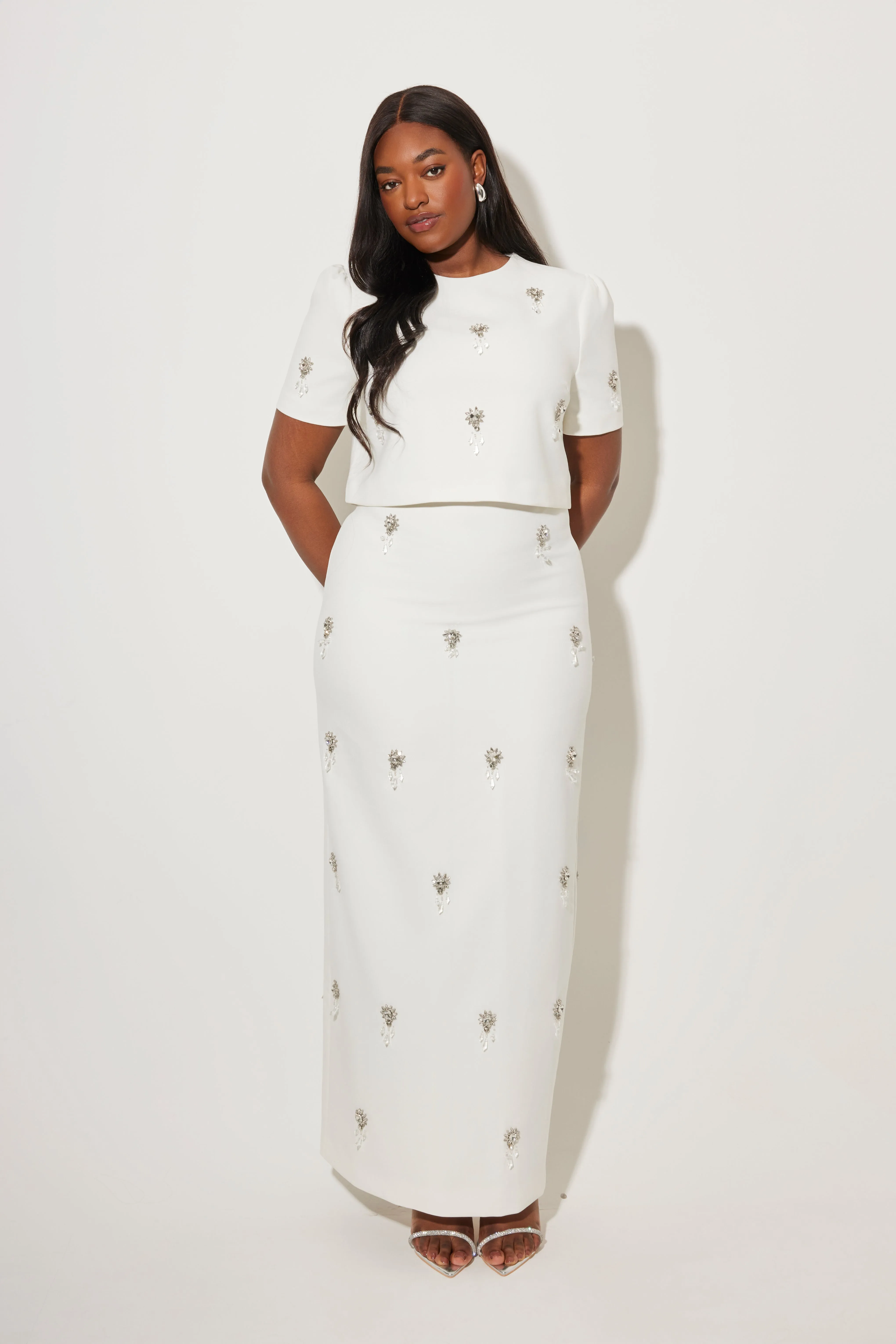 The Ultimate Muse Crystal Maxi Skirt sold by Odd Muse