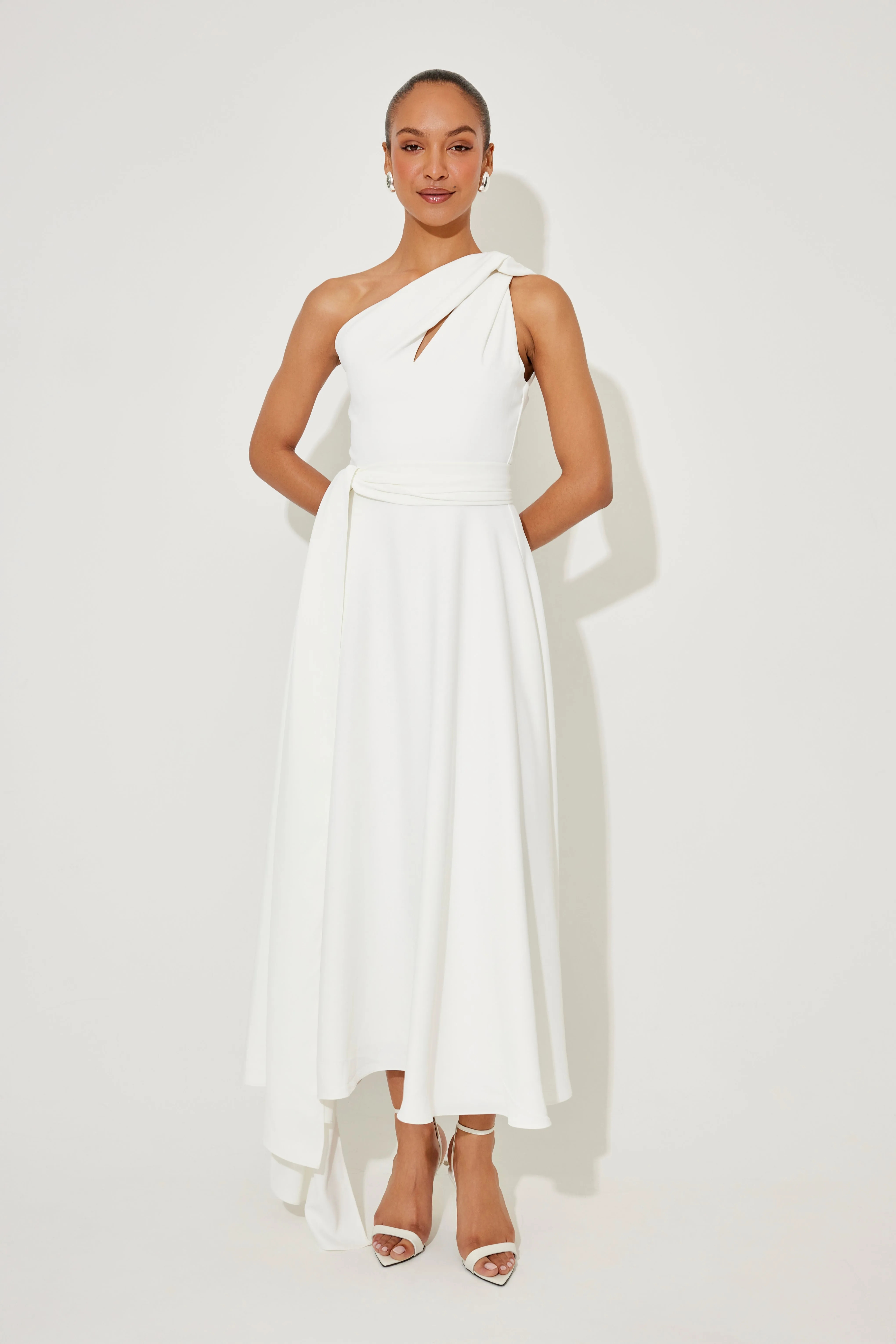 The Ultimate Muse Asymmetric Midi Dress sold by Odd Muse