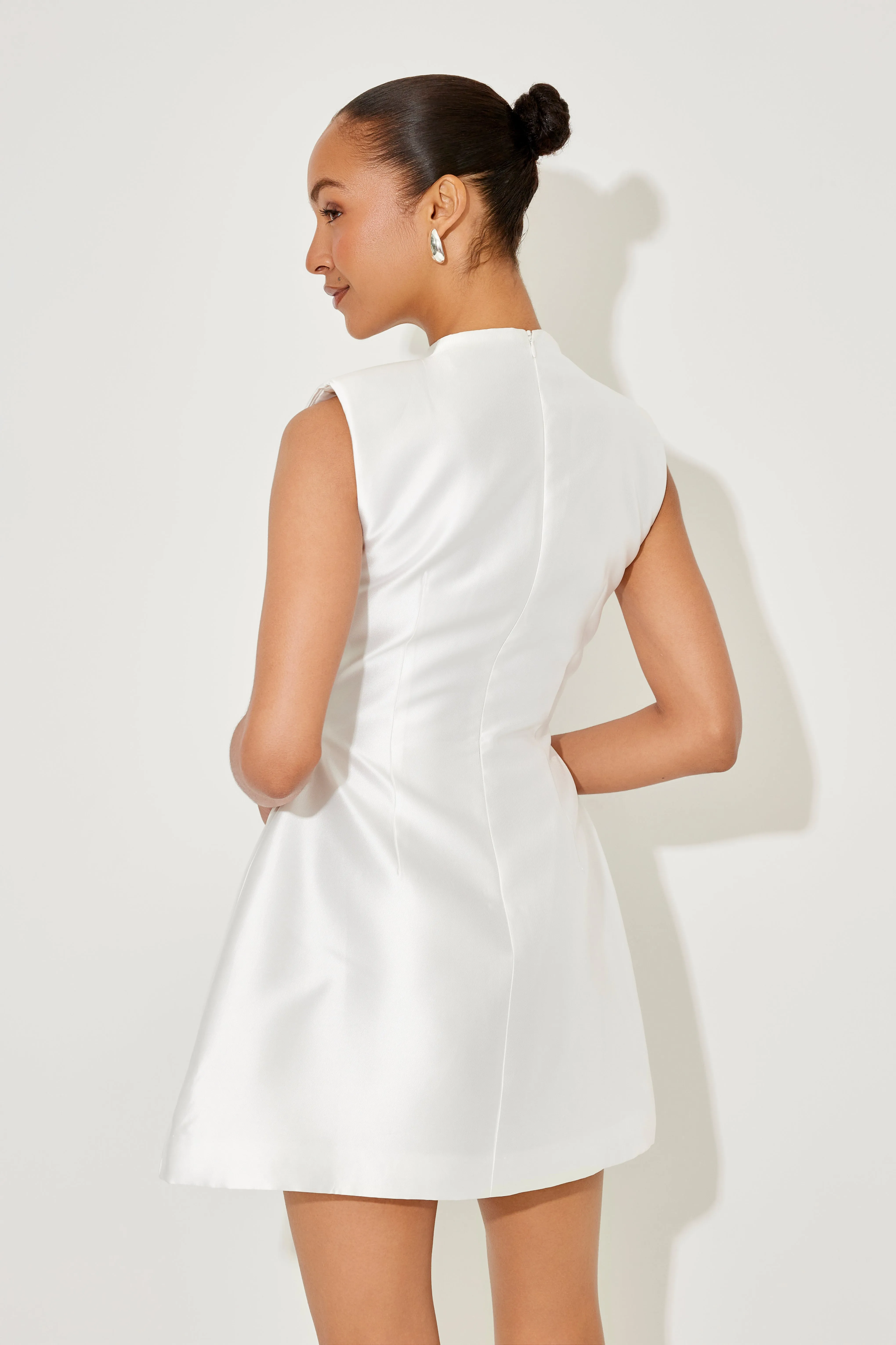 The Ultimate Muse Satin Button Mini Dress sold by Odd Muse product image thumbnail 4