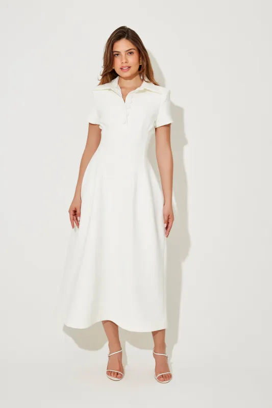 The Ultimate Muse Collared Midi Dress sold by Odd Muse