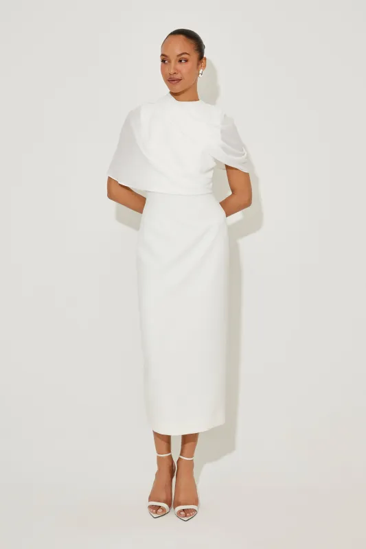 The Ultimate Muse Gathered Midi Dress sold by Odd Muse