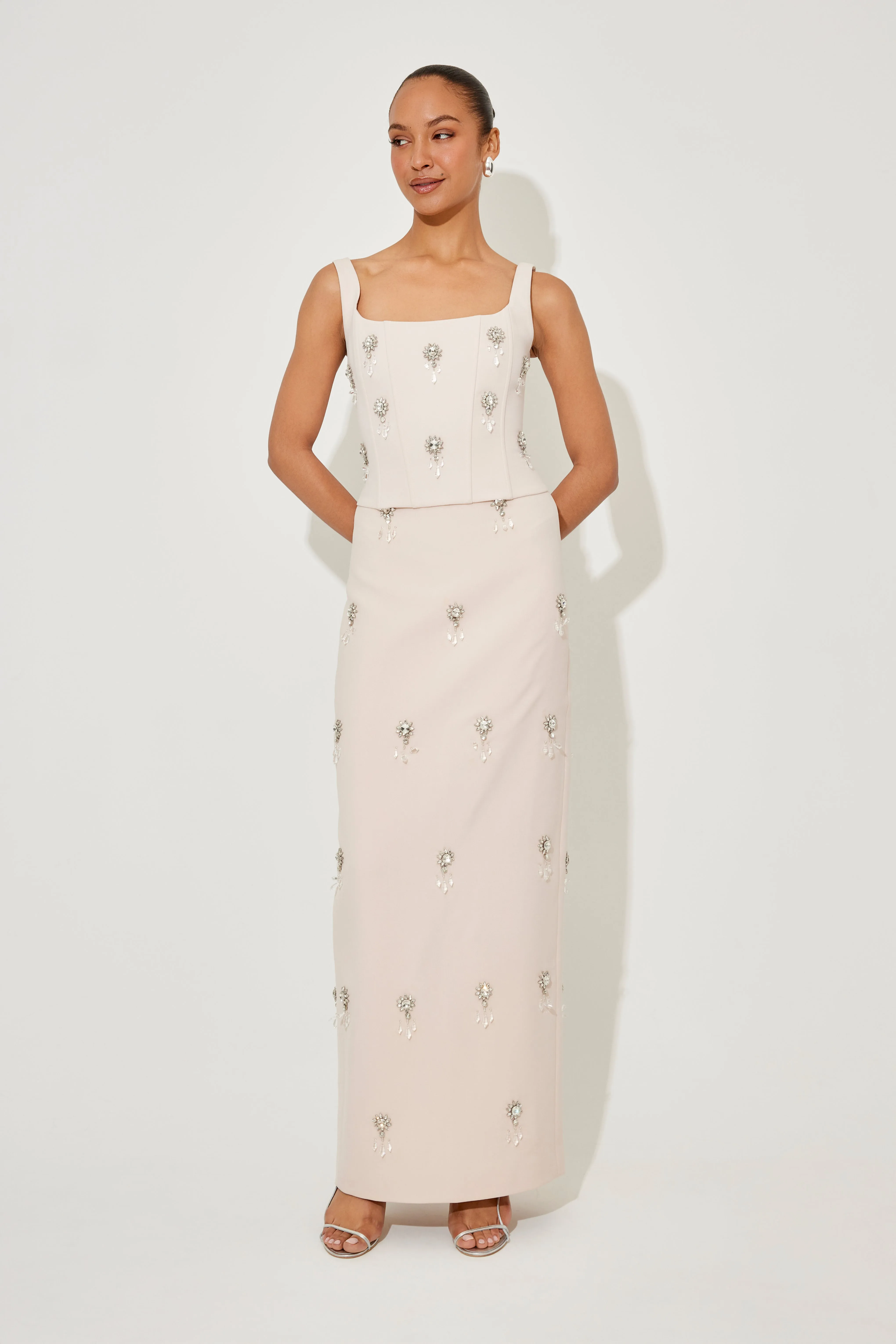 The Ultimate Muse Crystal Maxi Skirt sold by Odd Muse