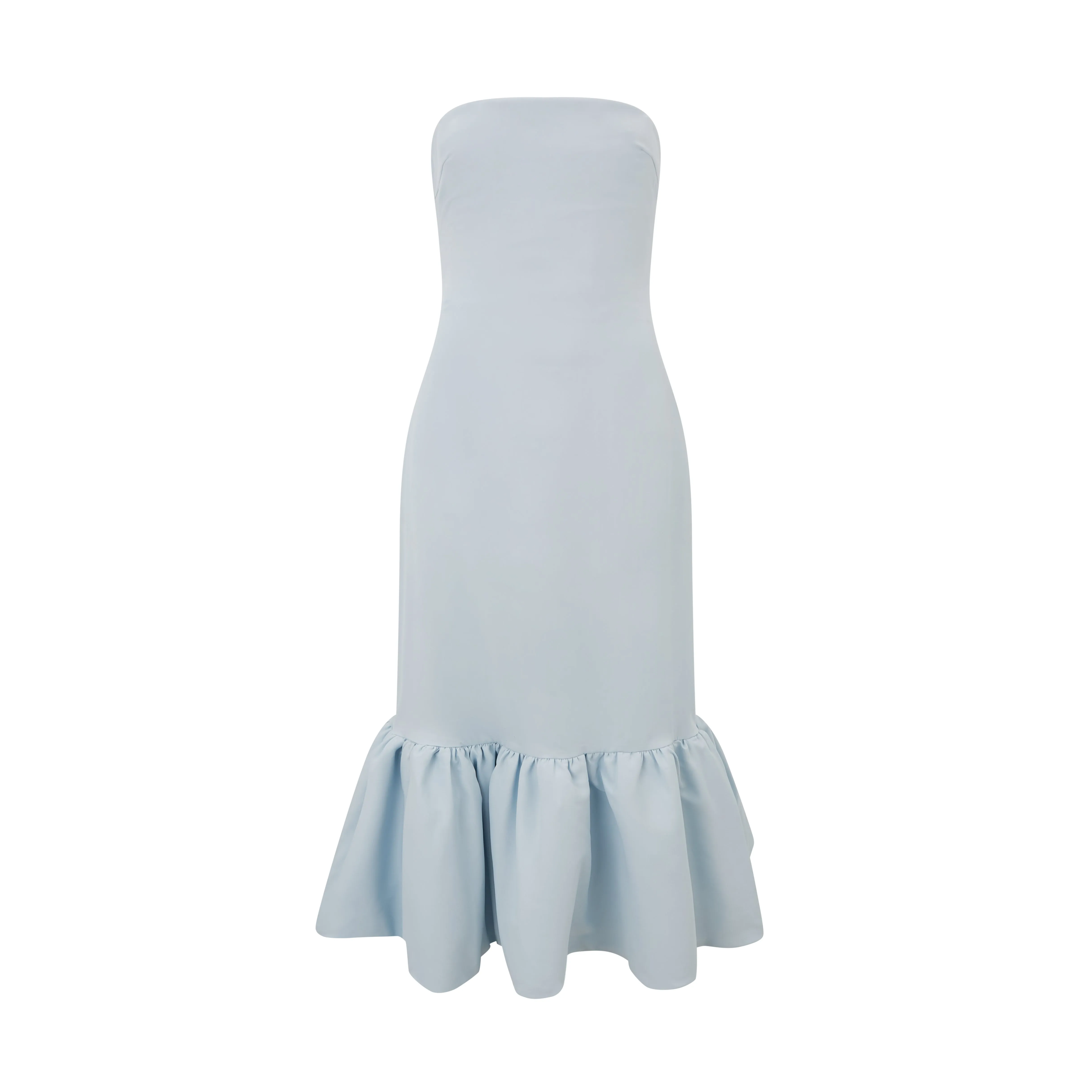 The Ultimate Muse Strapless Peplum Hem Midi Dress sold by Odd Muse product image thumbnail 5