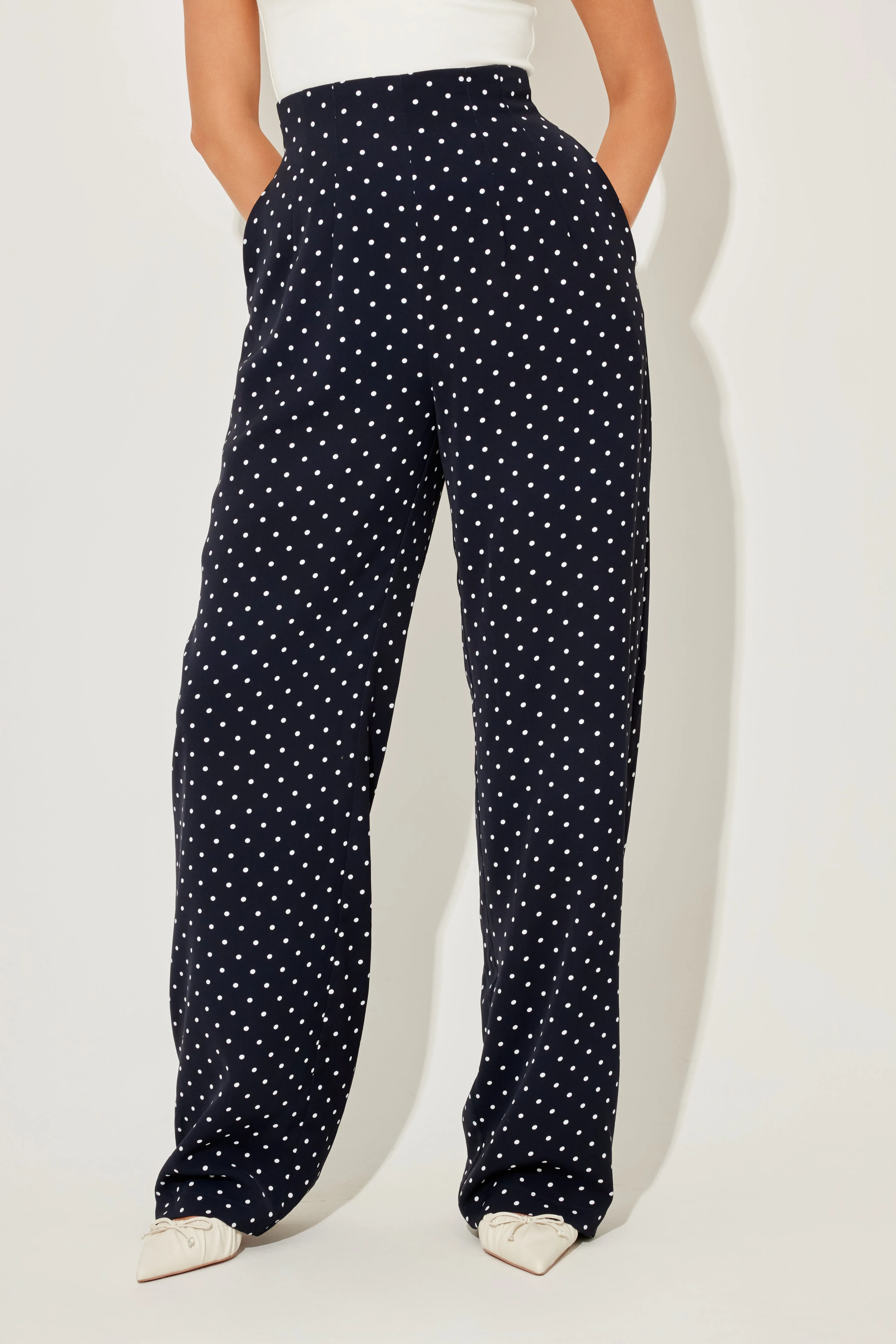 The Ultimate Muse Polka Dot Wide Leg Trousers sold by Odd Muse product image thumbnail 4