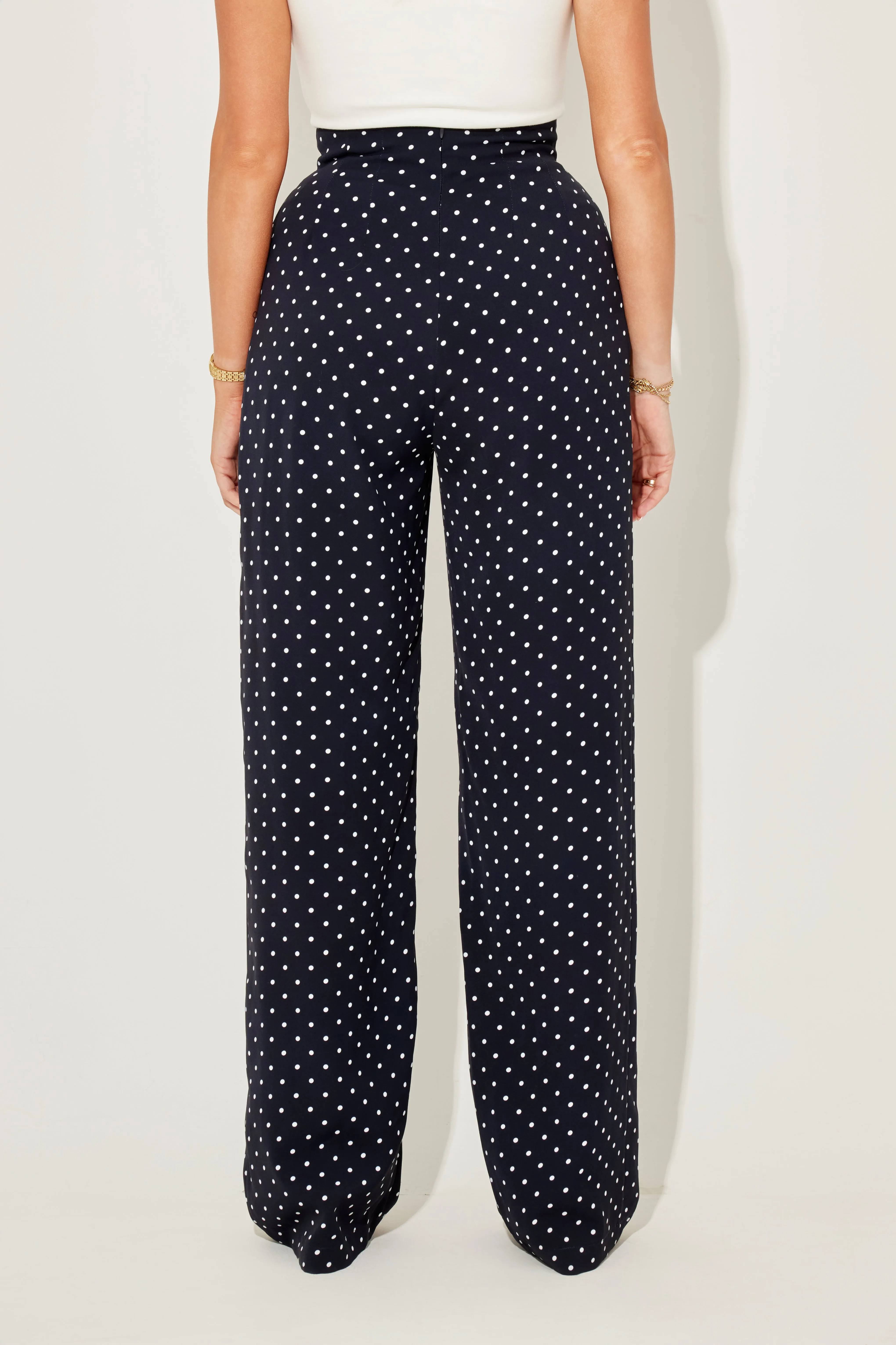 The Ultimate Muse Polka Dot Wide Leg Trousers sold by Odd Muse product image thumbnail 3