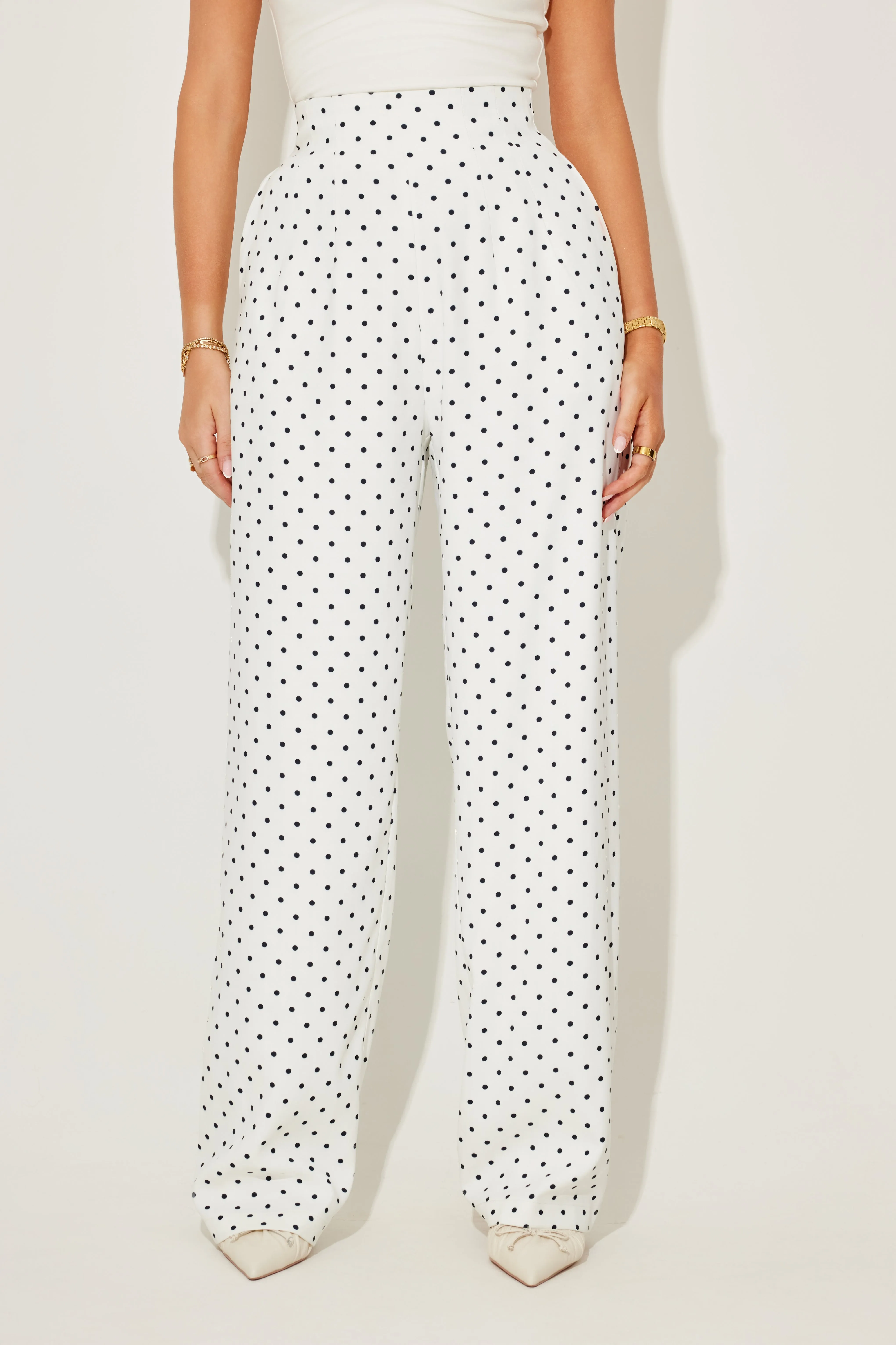 The Ultimate Muse Polka Dot Wide Leg Trousers sold by Odd Muse product image thumbnail 2