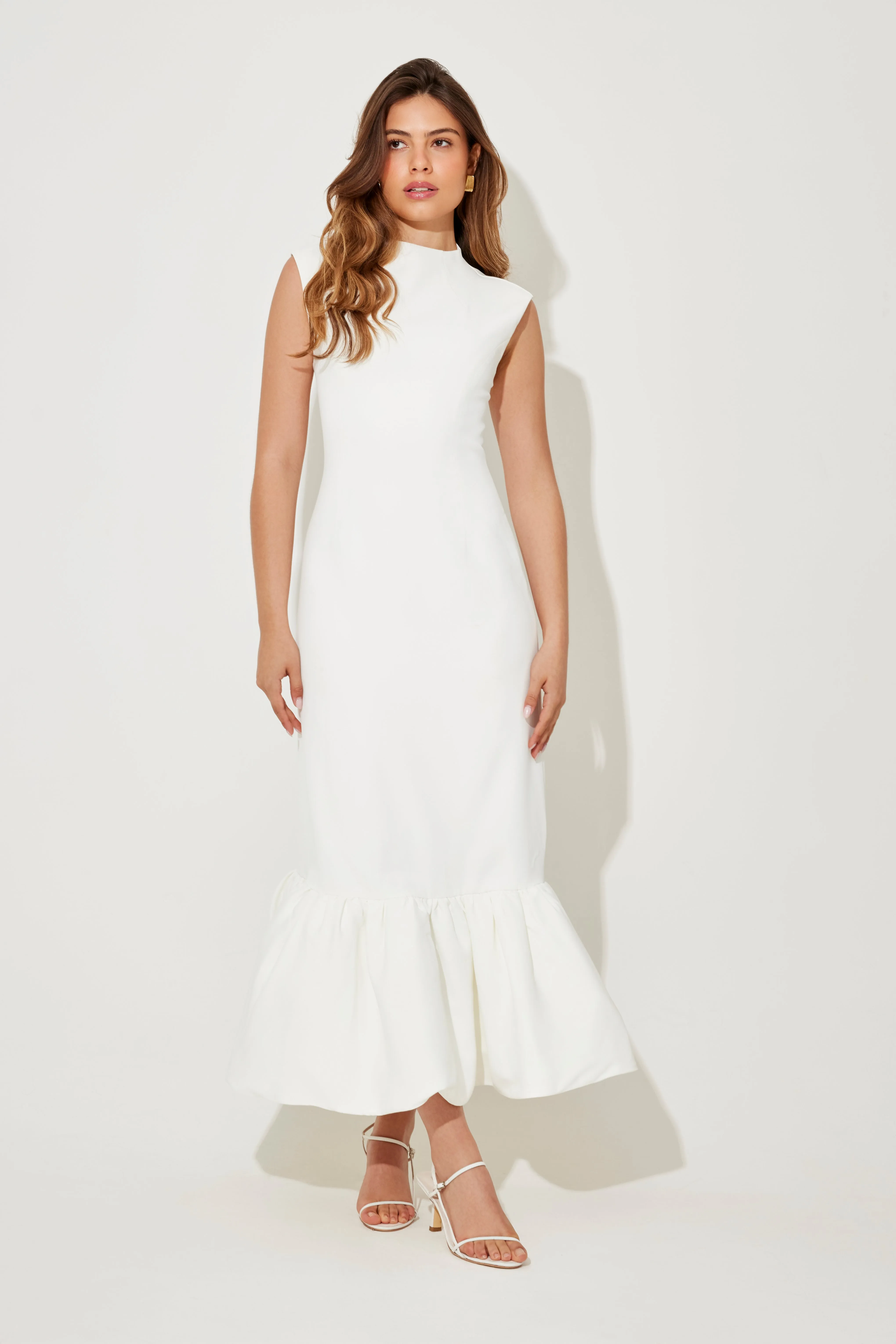 The Ultimate Muse Sleeveless Peplum Hem Midi Dress sold by Odd Muse product image thumbnail 5