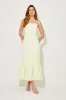 The Ultimate Muse Strapless Peplum Hem Midi Dress sold by Odd Muse