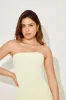 The Ultimate Muse Strapless Peplum Hem Midi Dress sold by Odd Muse