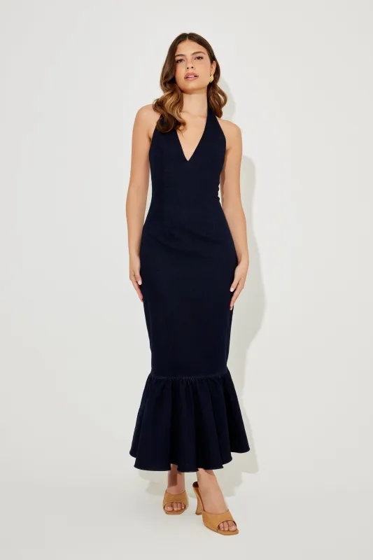 The Ultimate Muse Peplum Hem Midi Dress made by Odd Muse
