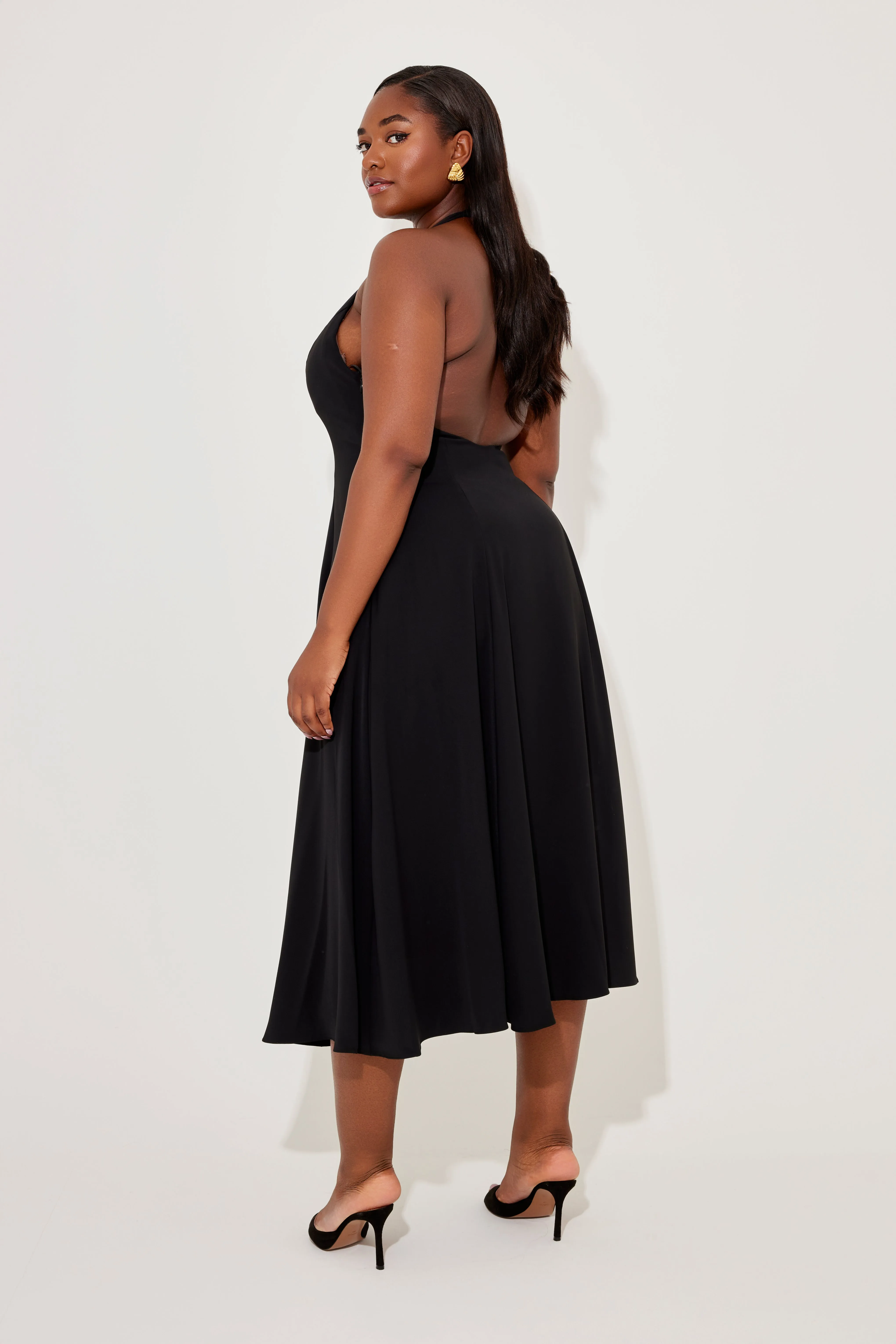 Low Back Midi Dress sold by Odd Muse product image thumbnail 4