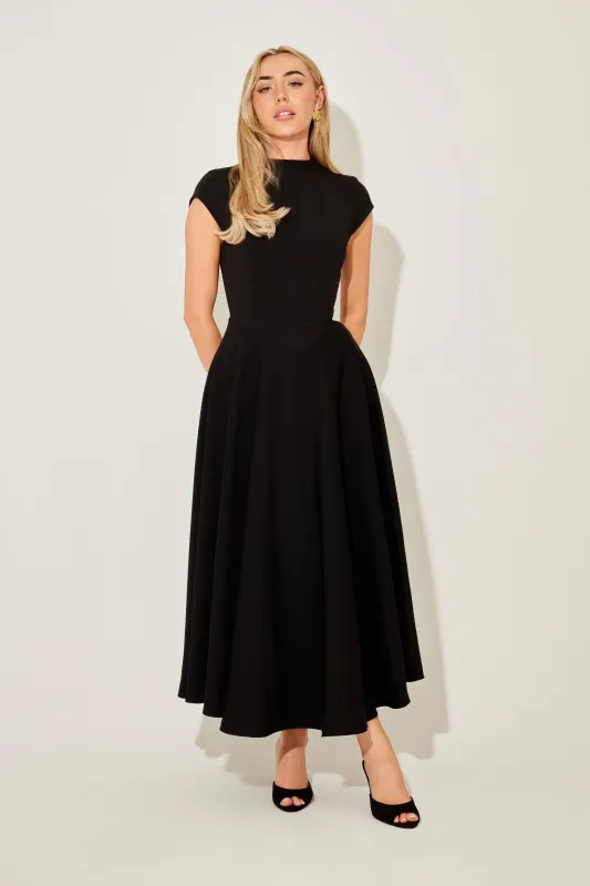 Cap Sleeve Midi Dress sold by Odd Muse