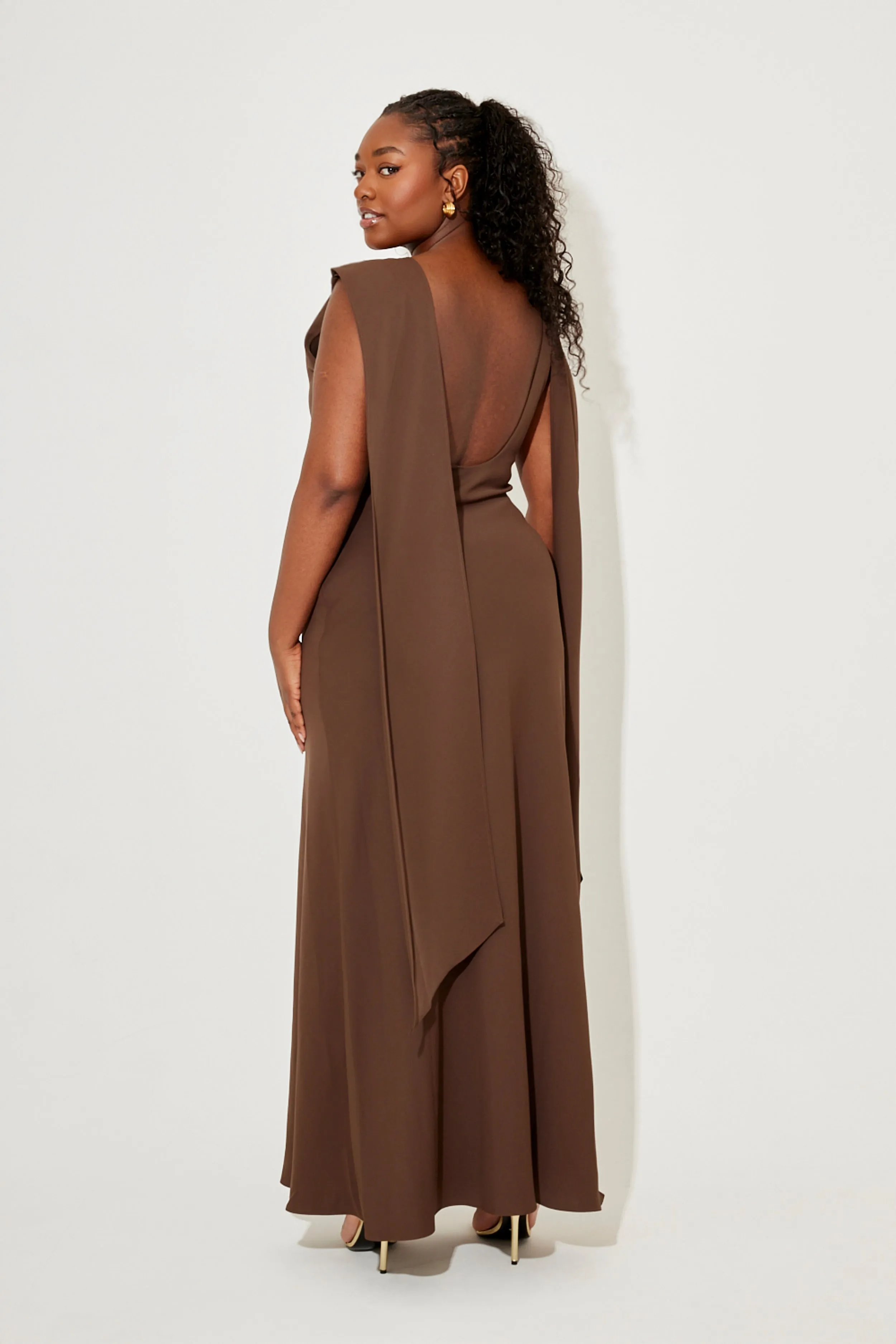 Drape Maxi Dress sold by Odd Muse product image thumbnail 5