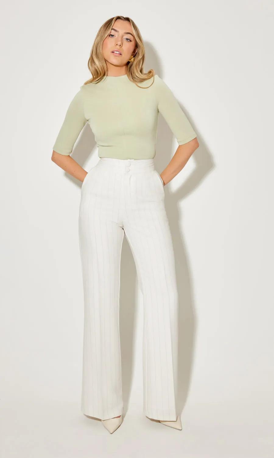 Pin Stripe Trousers sold by Odd Muse