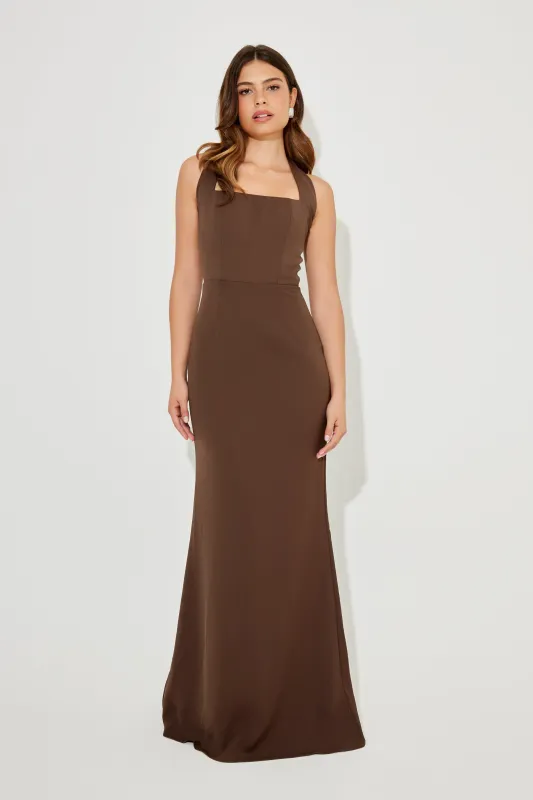 Halter Neck Maxi Dress sold by Odd Muse