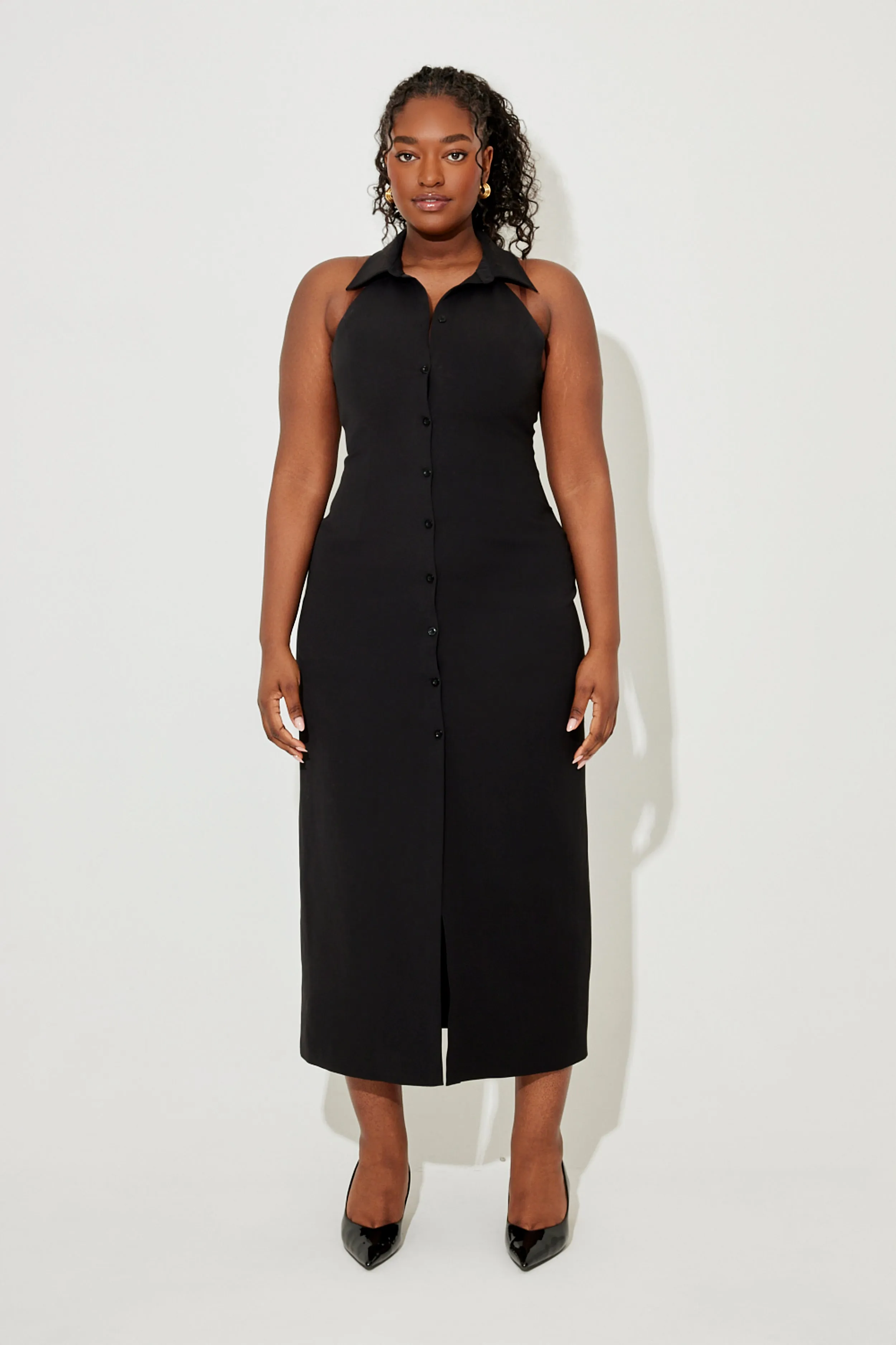 Collar Maxi Dress sold by Odd Muse