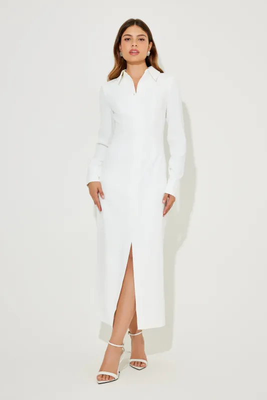 The Ultimate Muse Long Sleeve Collar Maxi Dress sold by Odd Muse