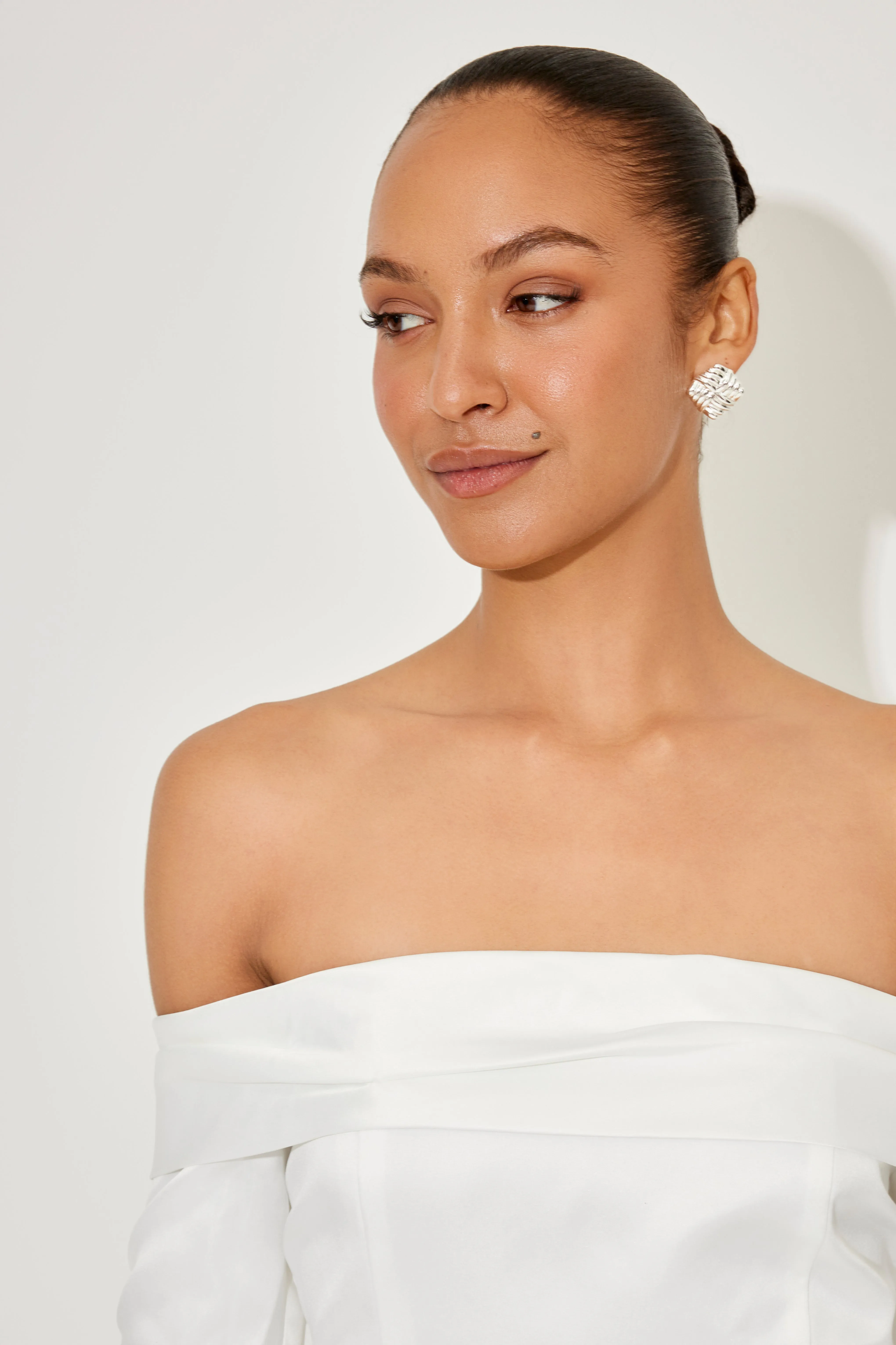 Satin Bardot Mini Dress sold by Odd Muse product image thumbnail 2