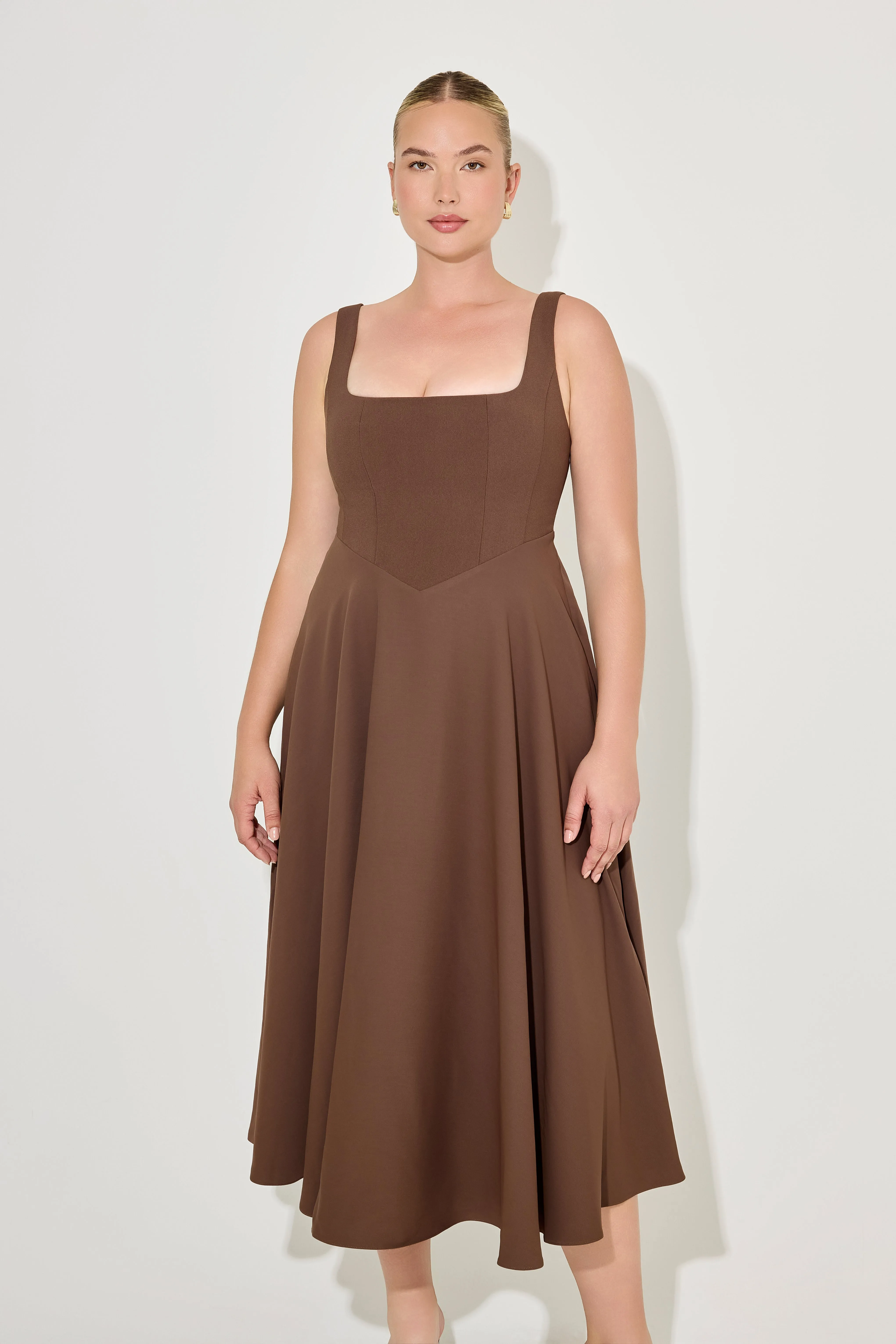 Square Neck Midi Dress sold by Odd Muse product image thumbnail 5