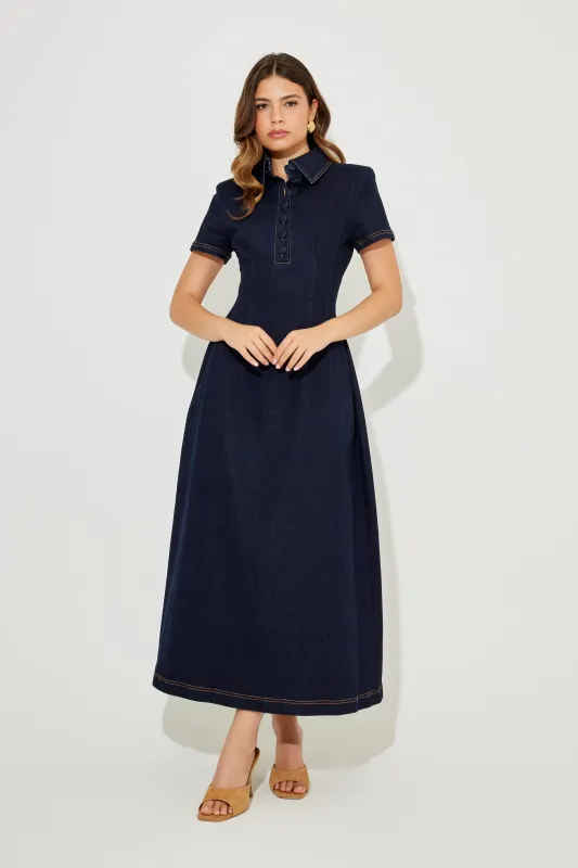 Collared Midi Dress sold by Odd Muse