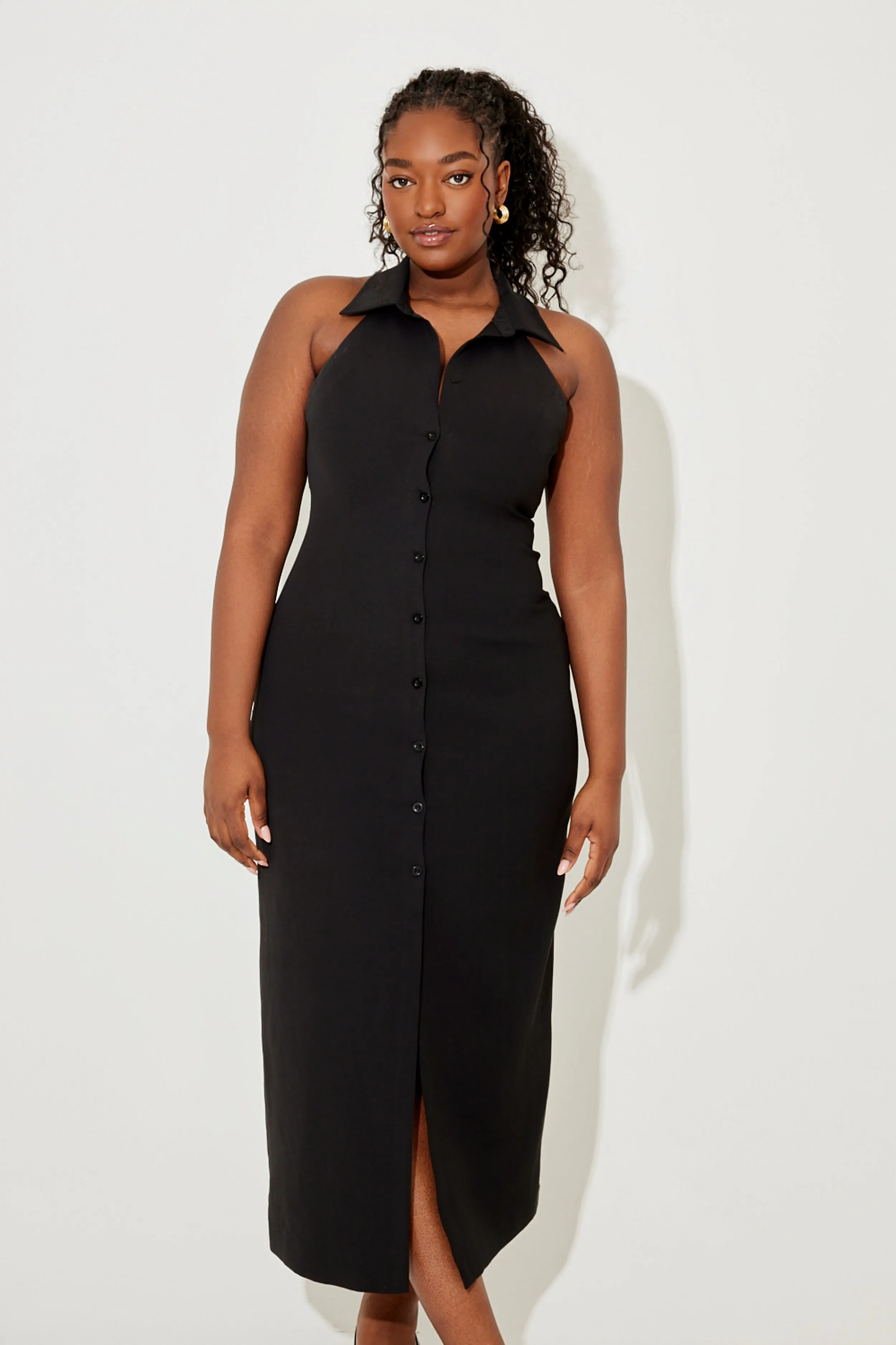 Collar Maxi Dress sold by Odd Muse product image thumbnail 4