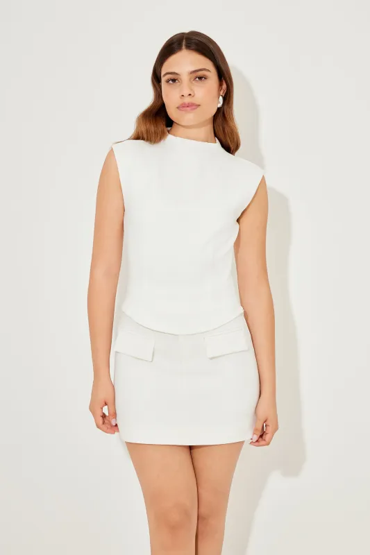 Structured Top sold by Odd Muse