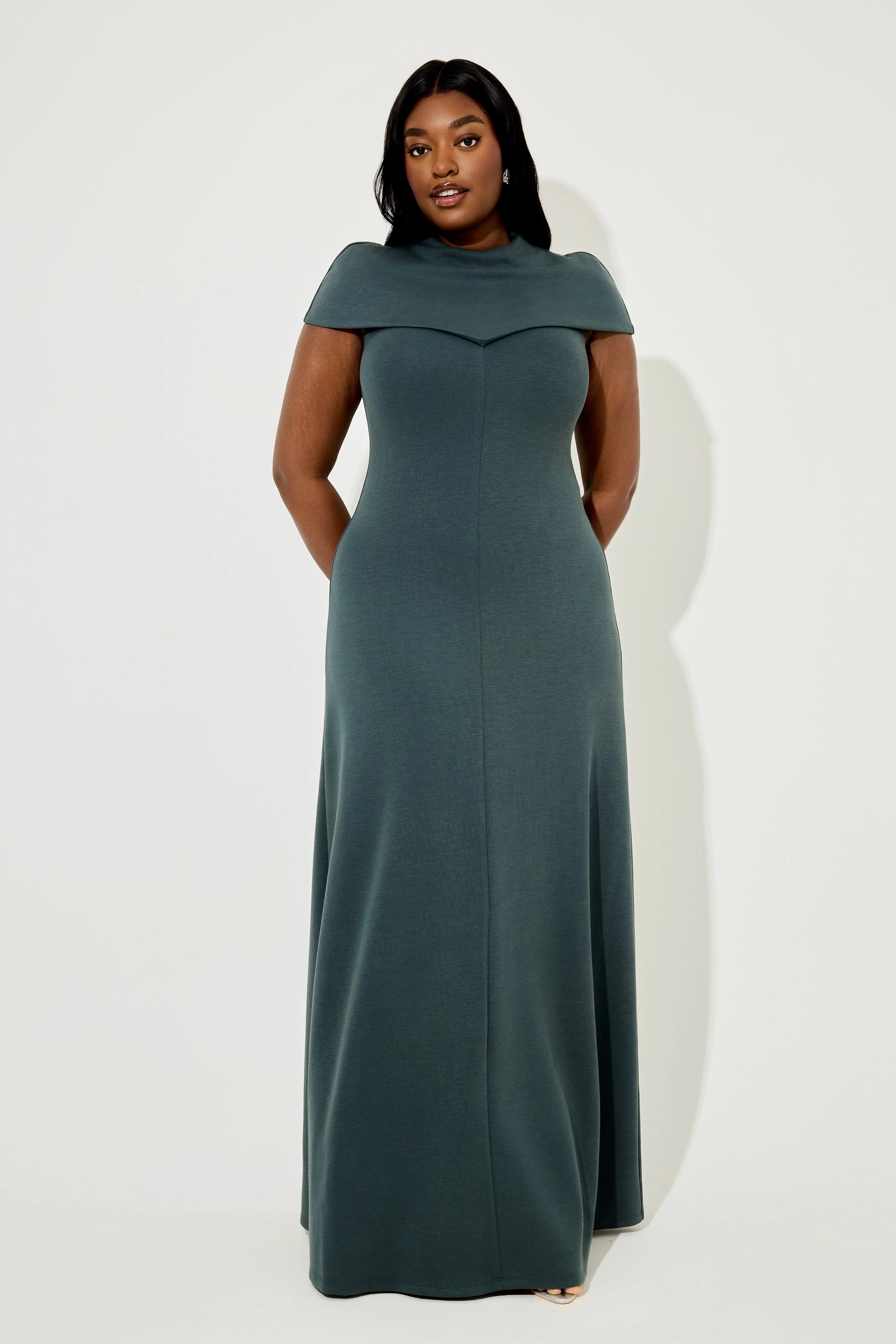 Knitted Cap Sleeve Midi Dress sold by Odd Muse product image thumbnail 5