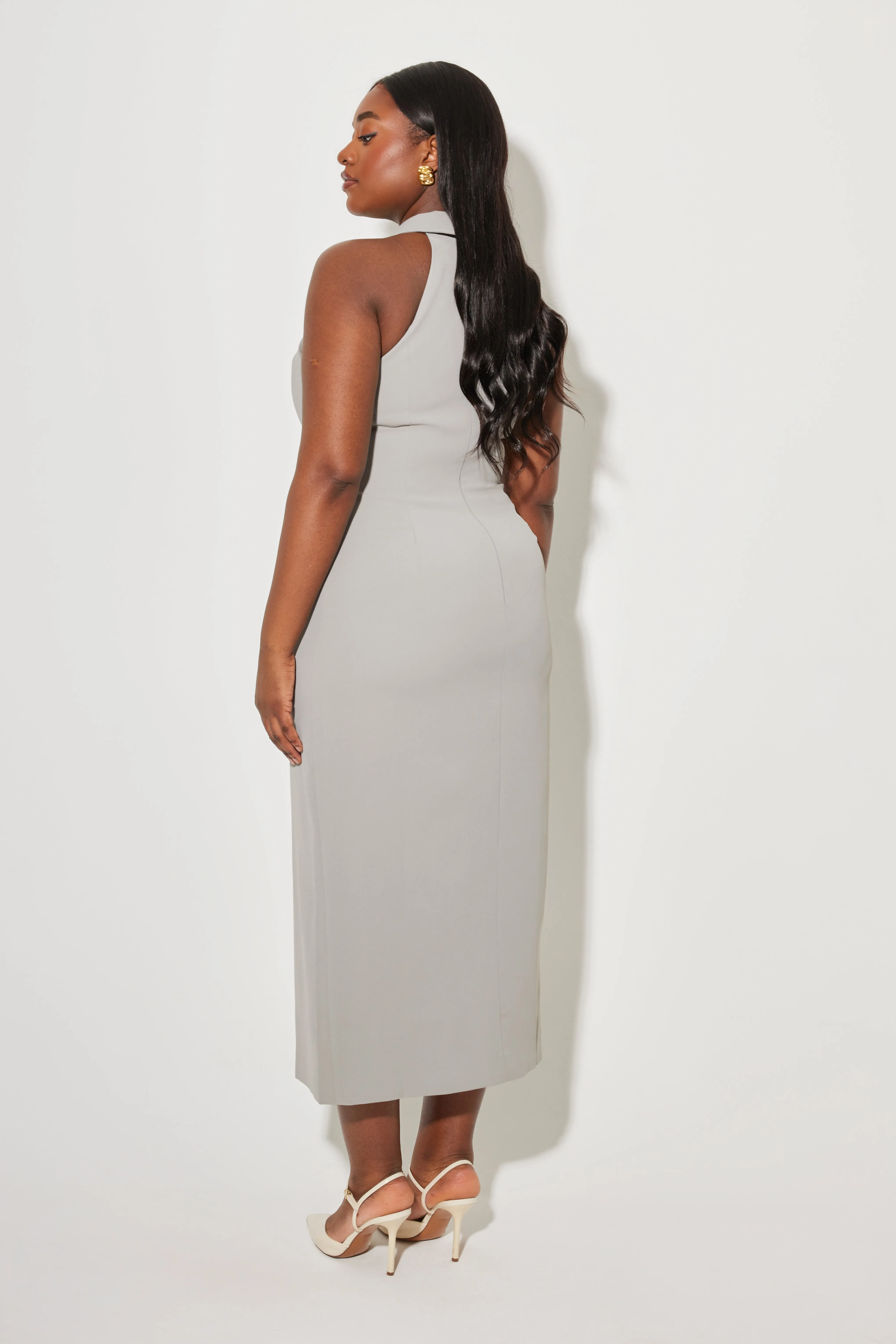 Collar Maxi Dress sold by Odd Muse product image thumbnail 3
