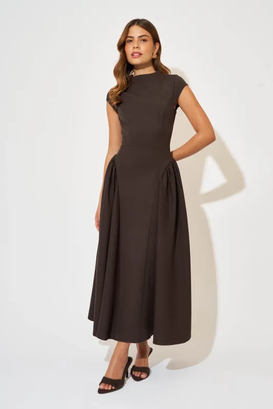Cap Sleeve Midi Dress sold by Odd Muse