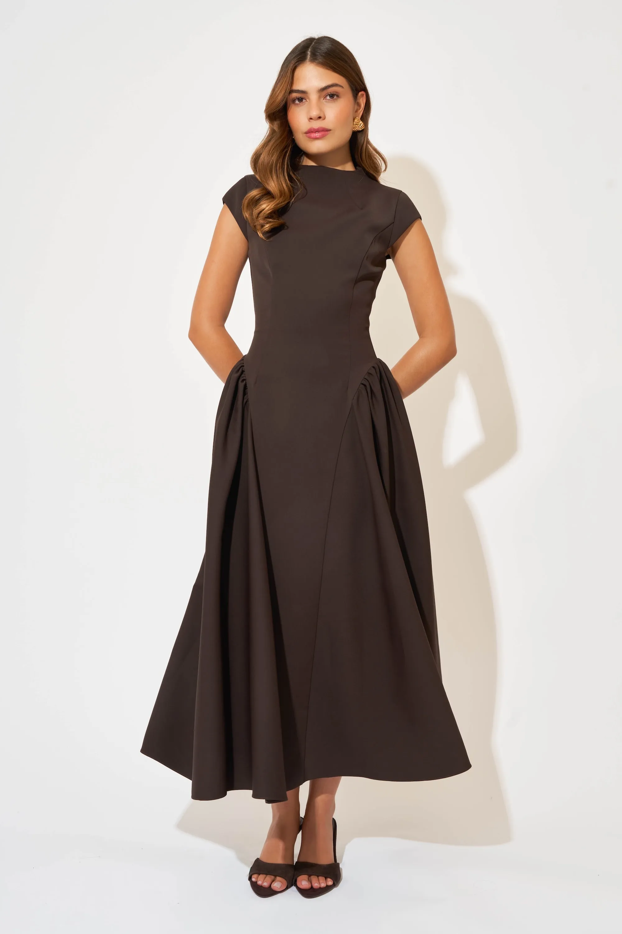 Cap Sleeve Midi Dress sold by Odd Muse product image thumbnail 2