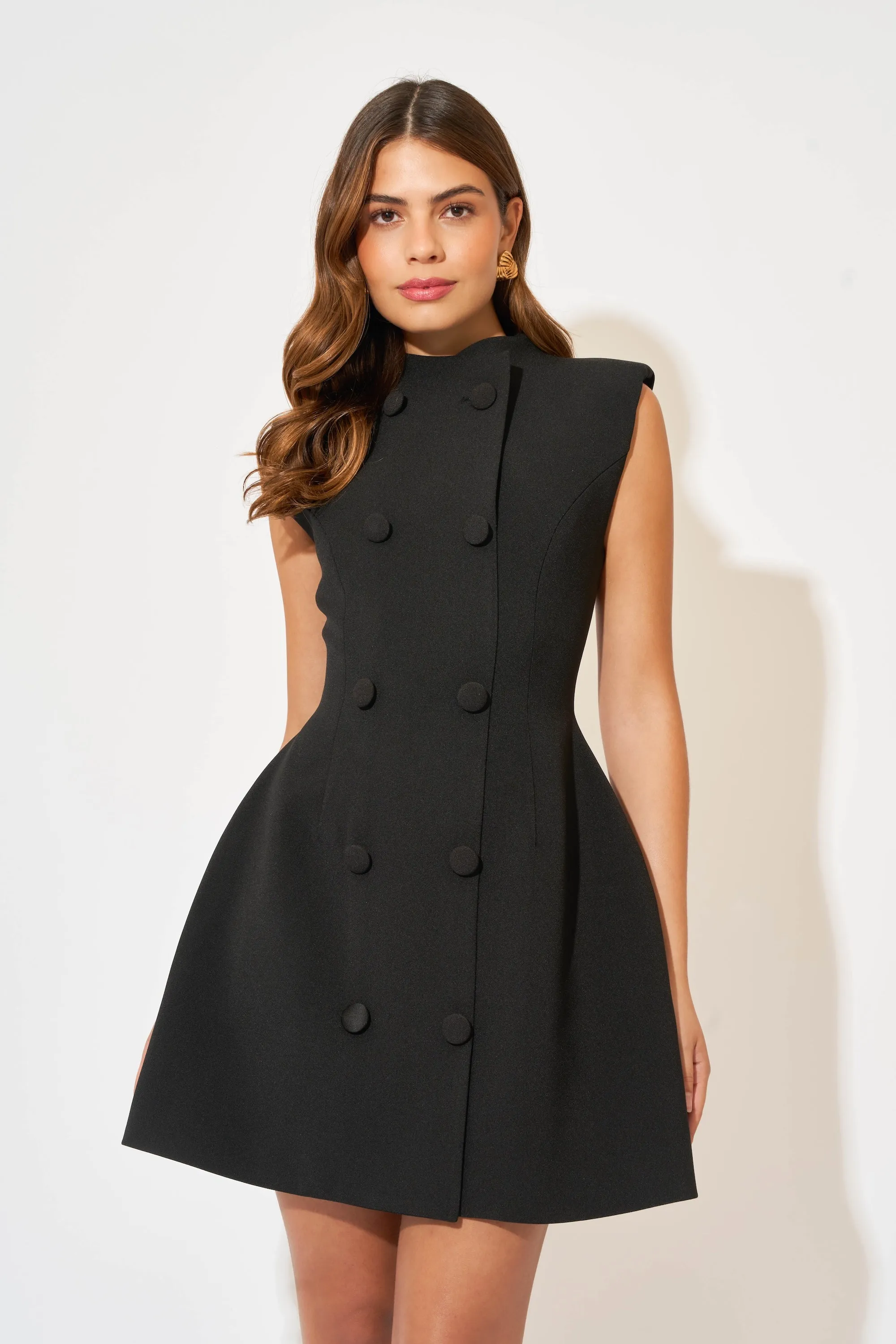 Sleeveless Button Mini Dress sold by Odd Muse