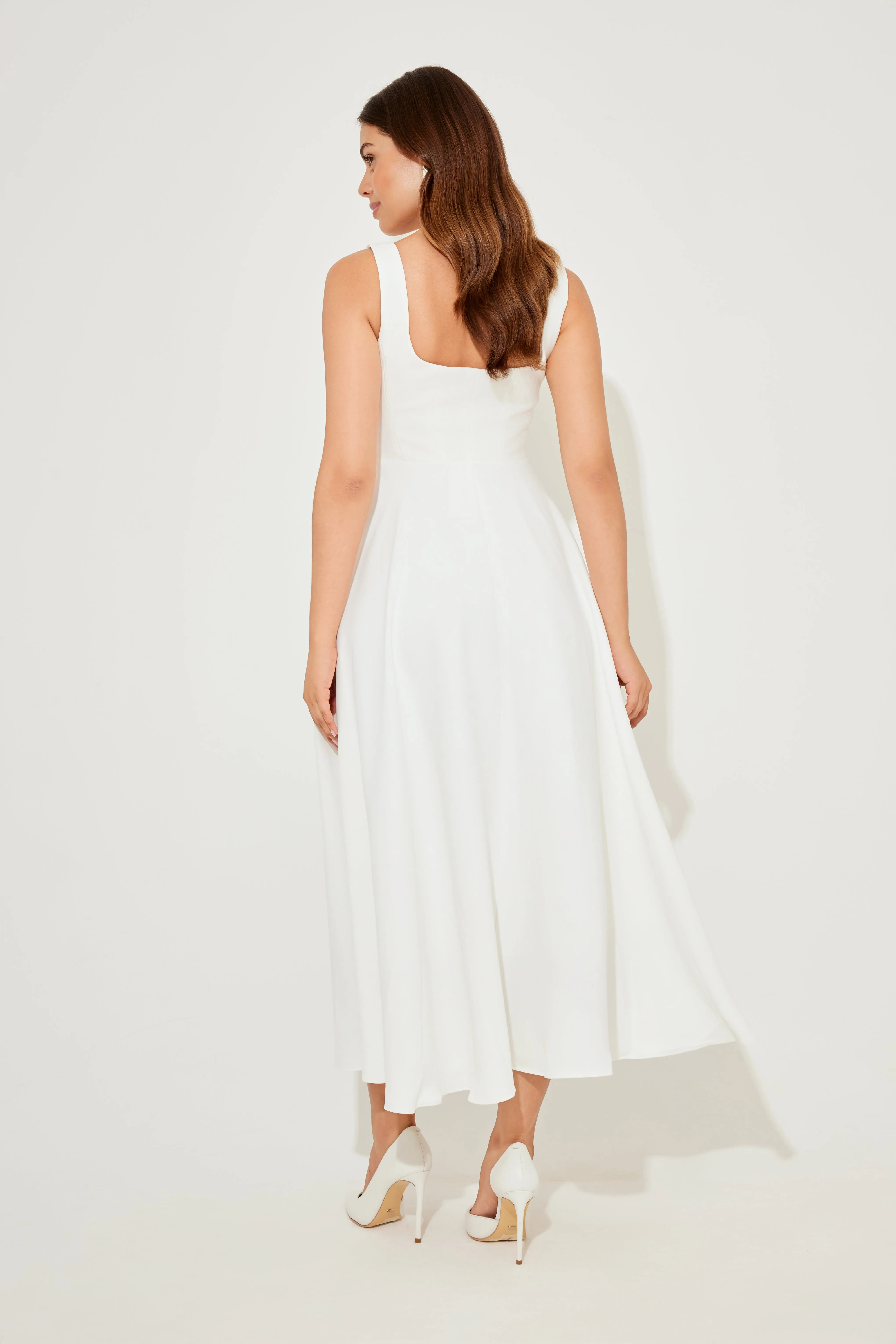 Square Neck Midi Dress sold by Odd Muse product image thumbnail 4