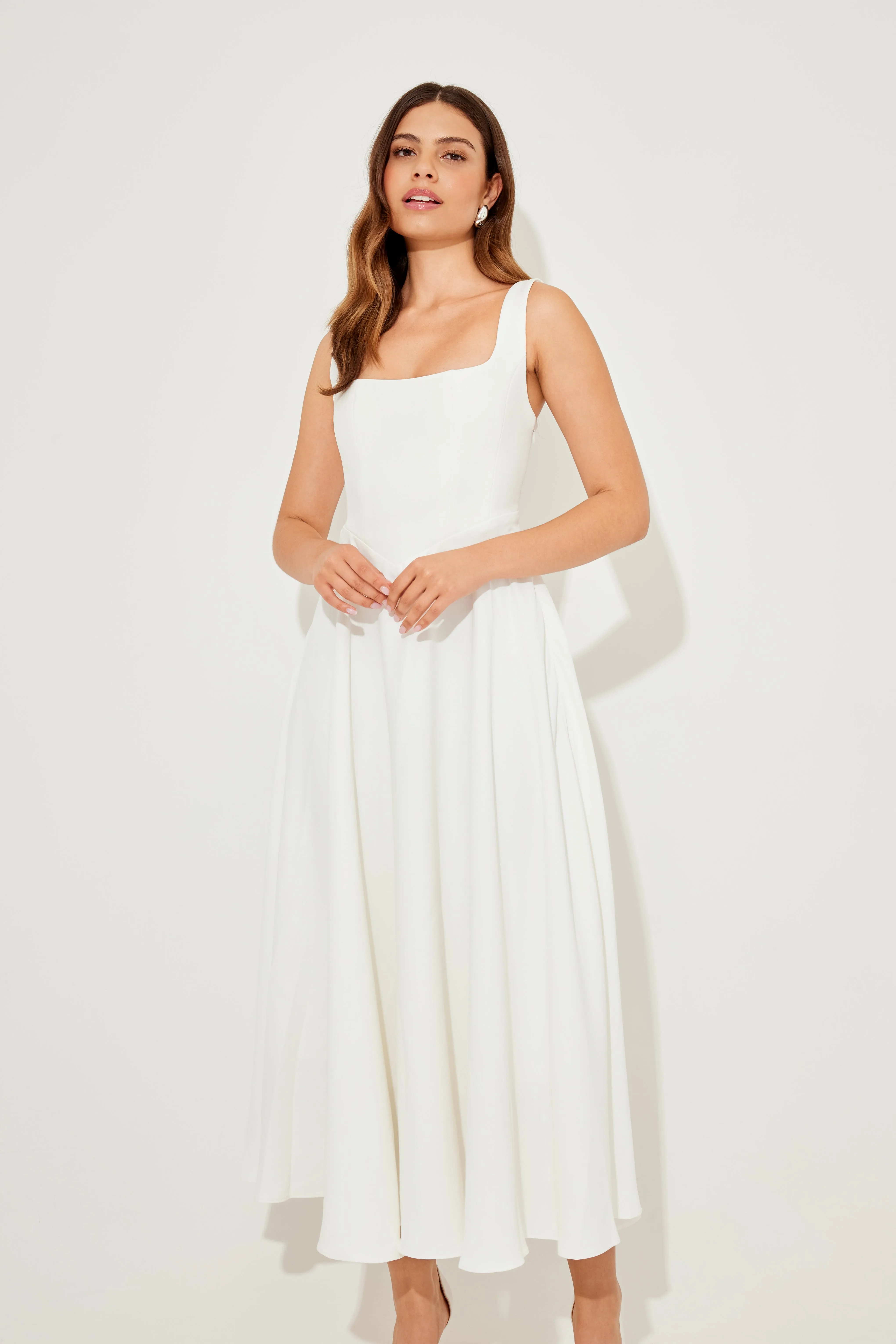 Square Neck Midi Dress sold by Odd Muse product image thumbnail 3
