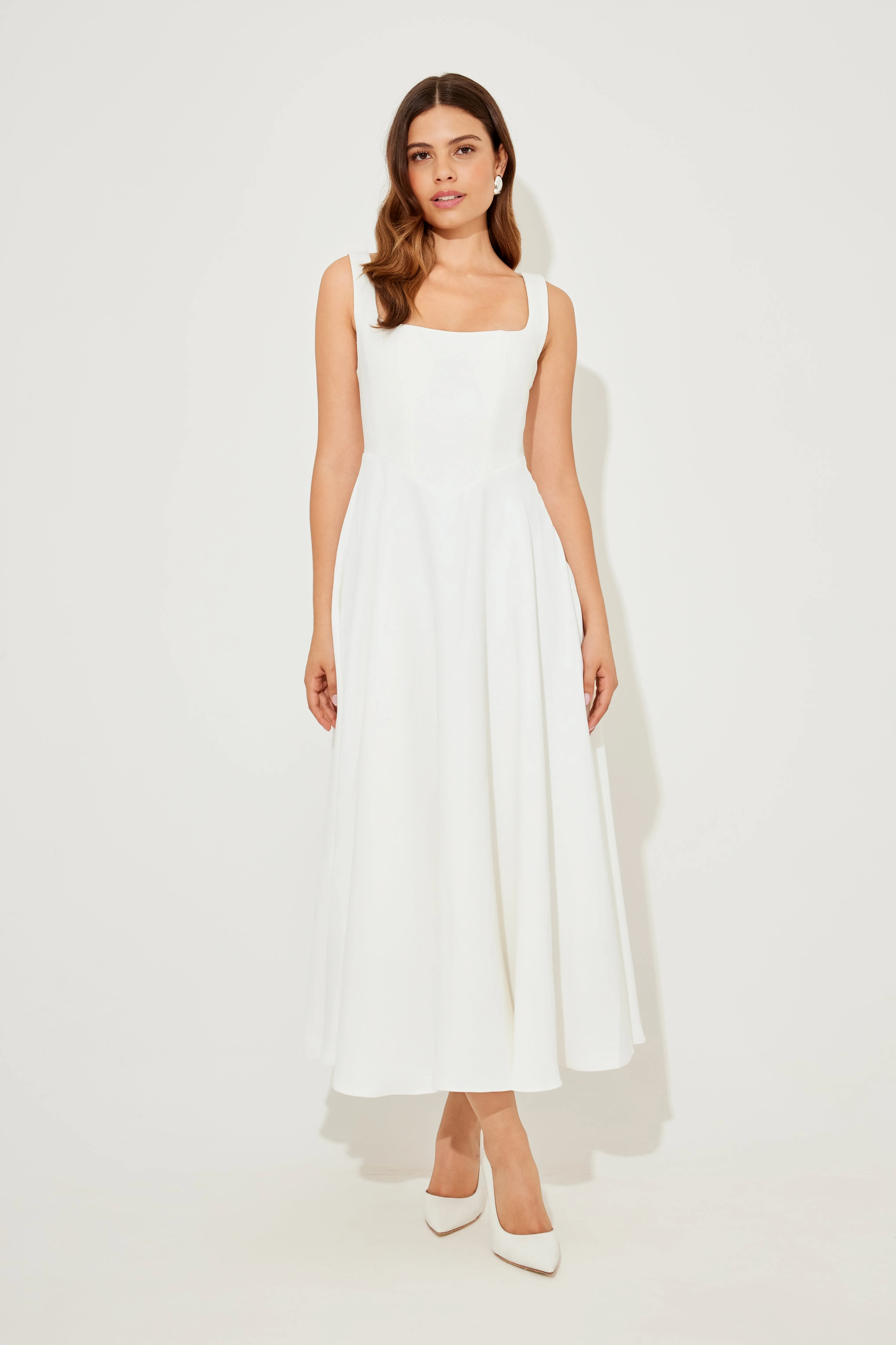 Square Neck Midi Dress sold by Odd Muse