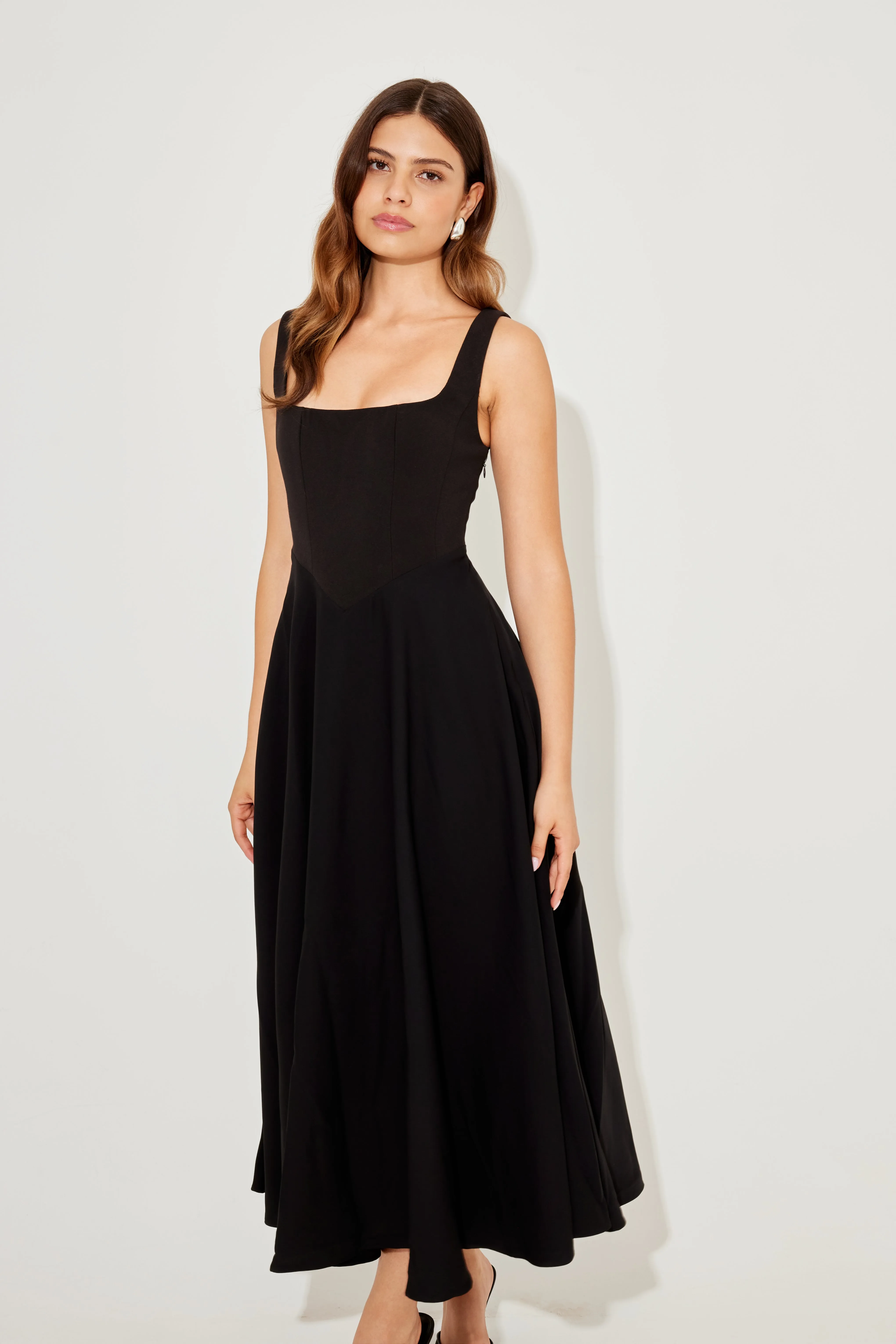 Square Neck Midi Dress sold by Odd Muse product image thumbnail 2