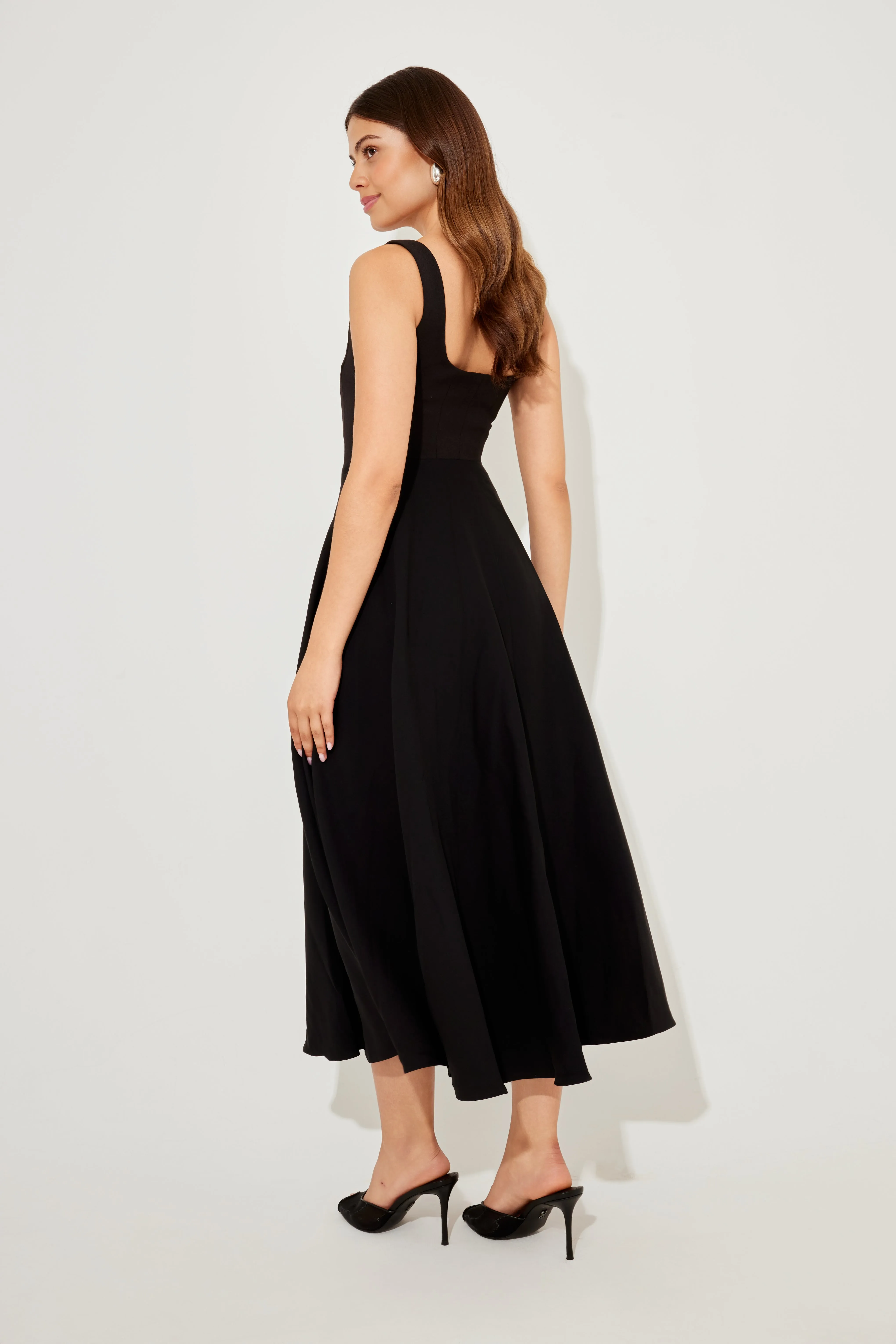 Square Neck Midi Dress sold by Odd Muse product image thumbnail 4