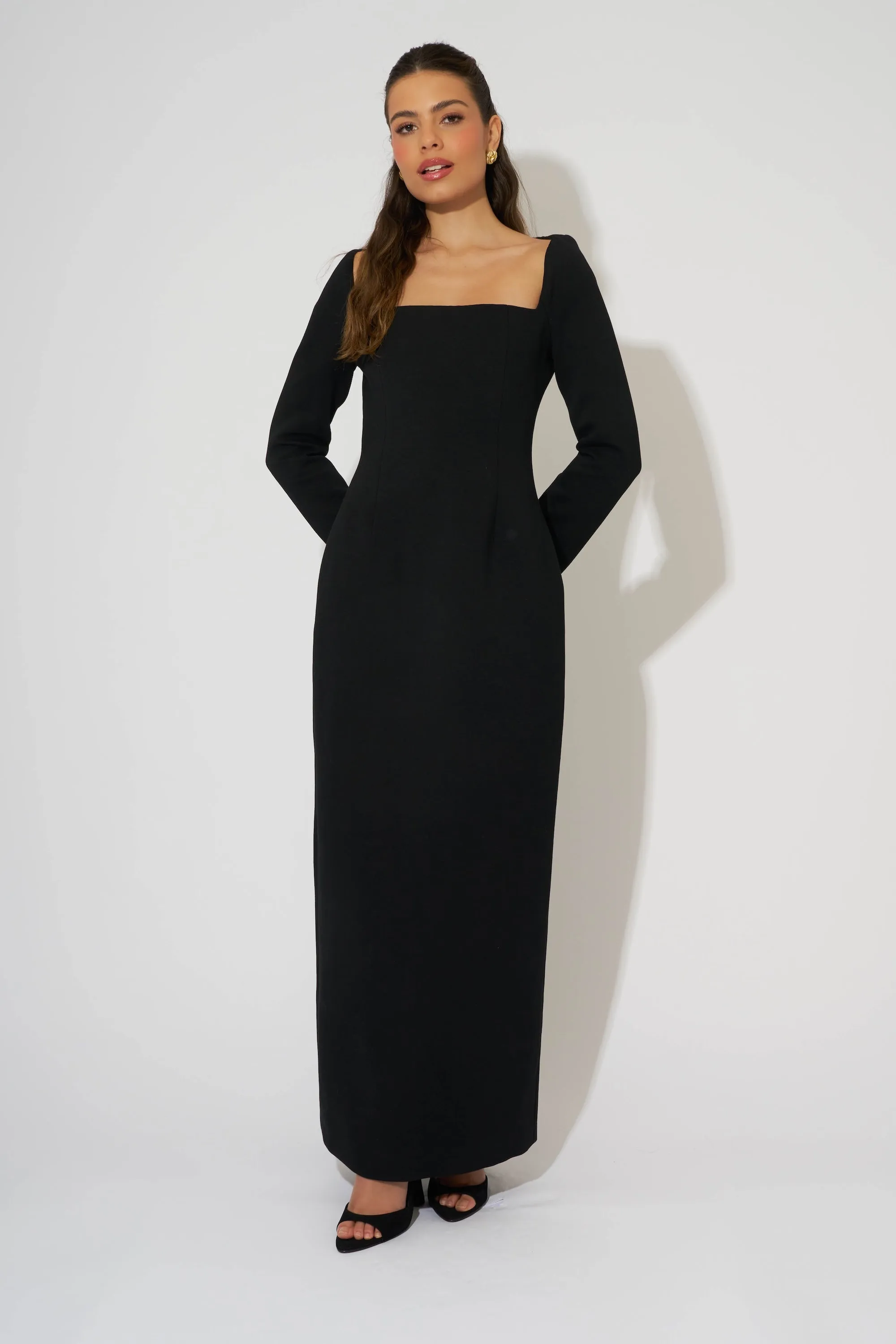 Framed Neckline Maxi Dress sold by Odd Muse
