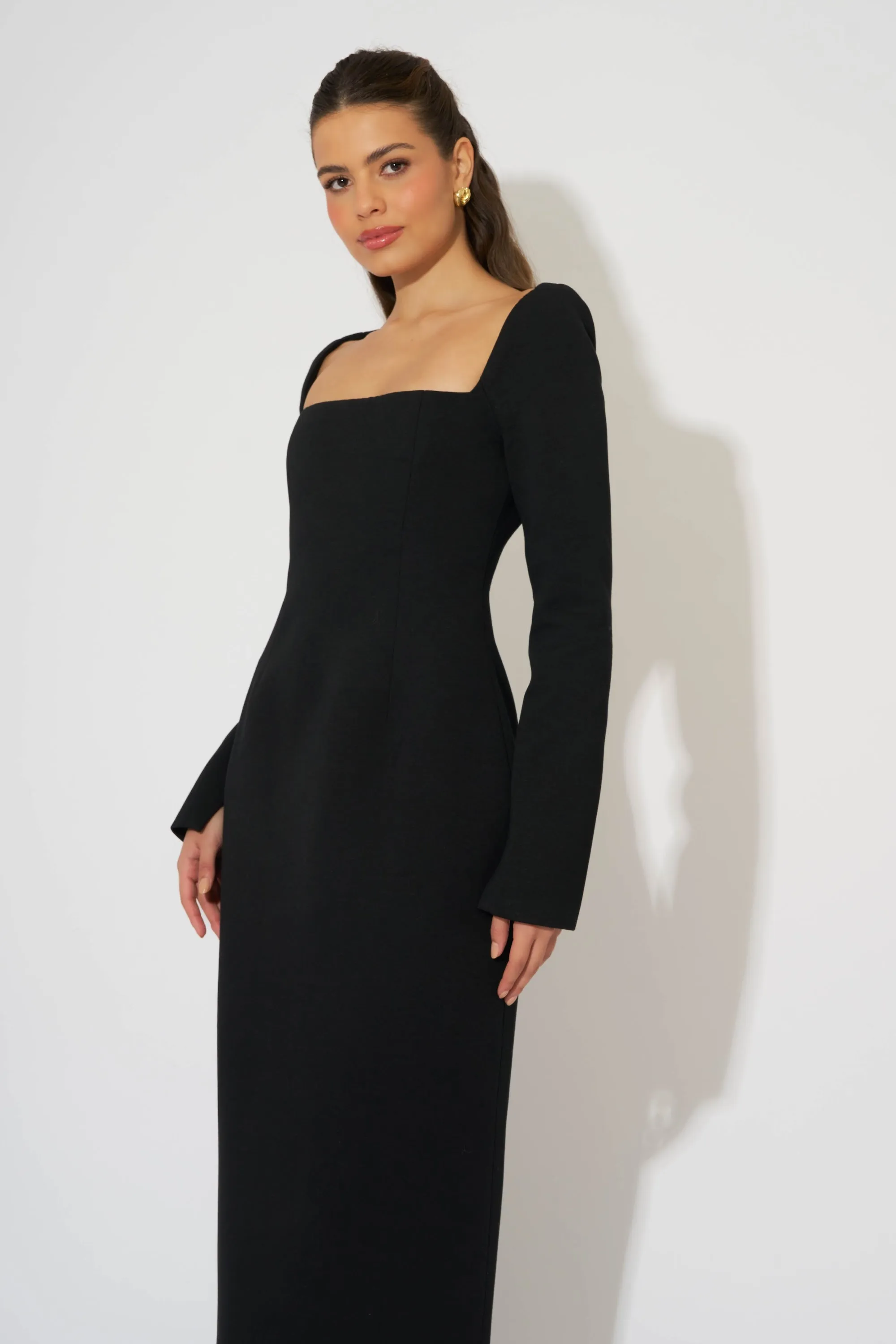 Framed Neckline Maxi Dress sold by Odd Muse product image thumbnail 2