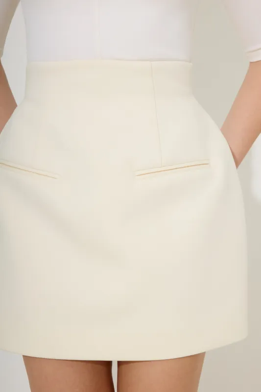 Cotton Mix Structured Skirt made by Odd Muse