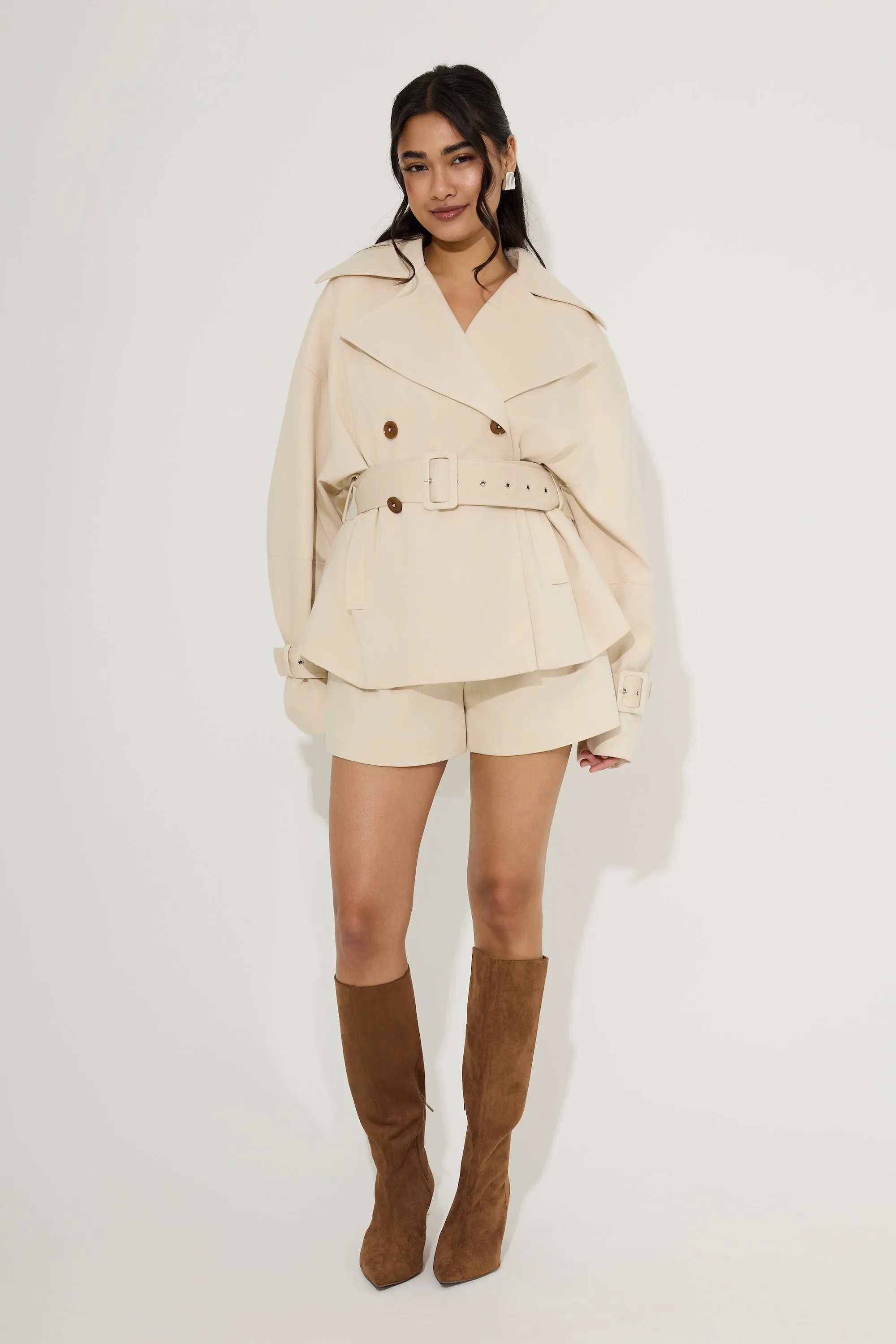 Cotton Mix Trench Jacket sold by Odd Muse product image thumbnail 3