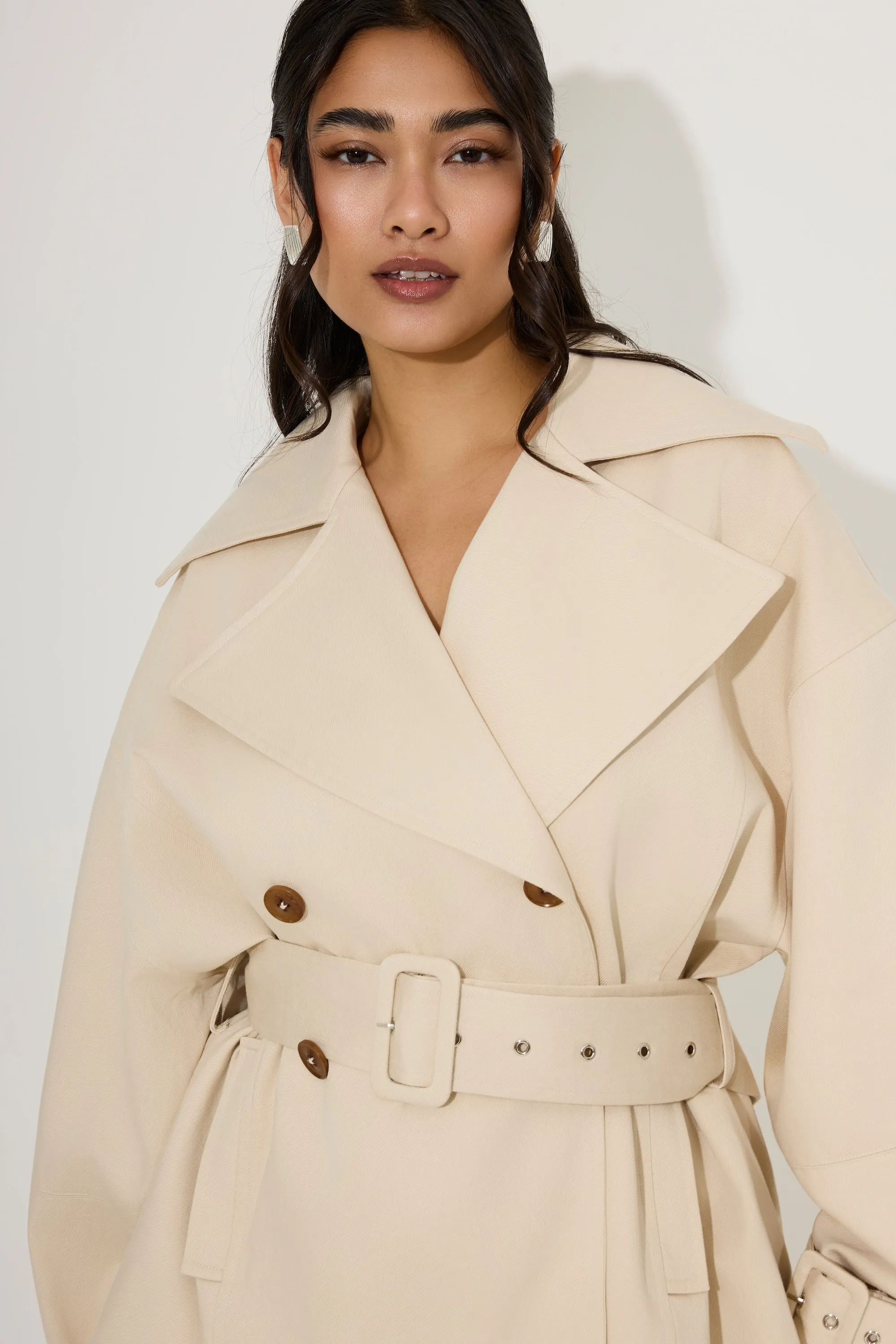 Cotton Mix Trench Jacket sold by Odd Muse product image thumbnail 2