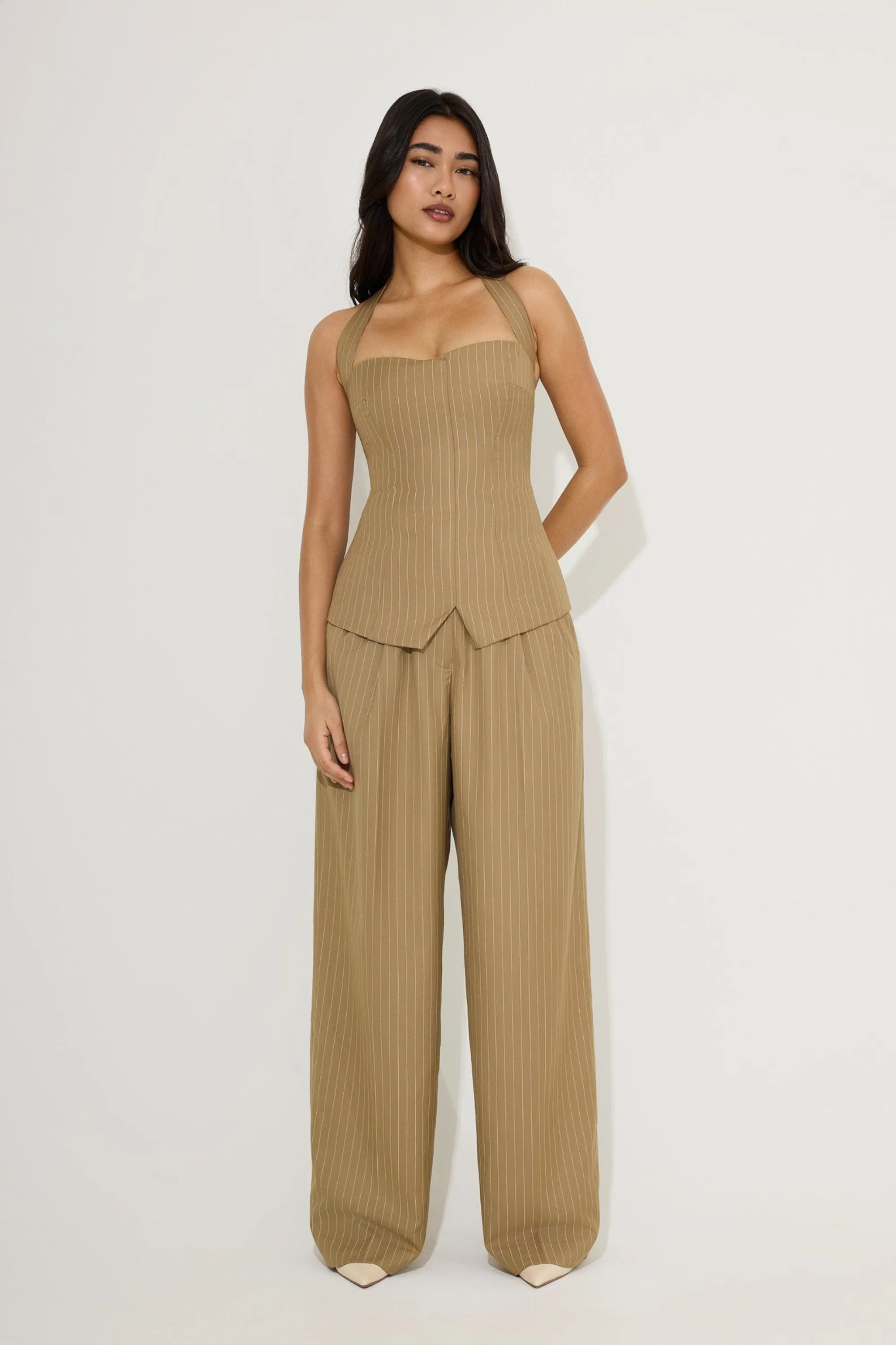 Pinstripe Halter Top sold by Odd Muse product image thumbnail 2