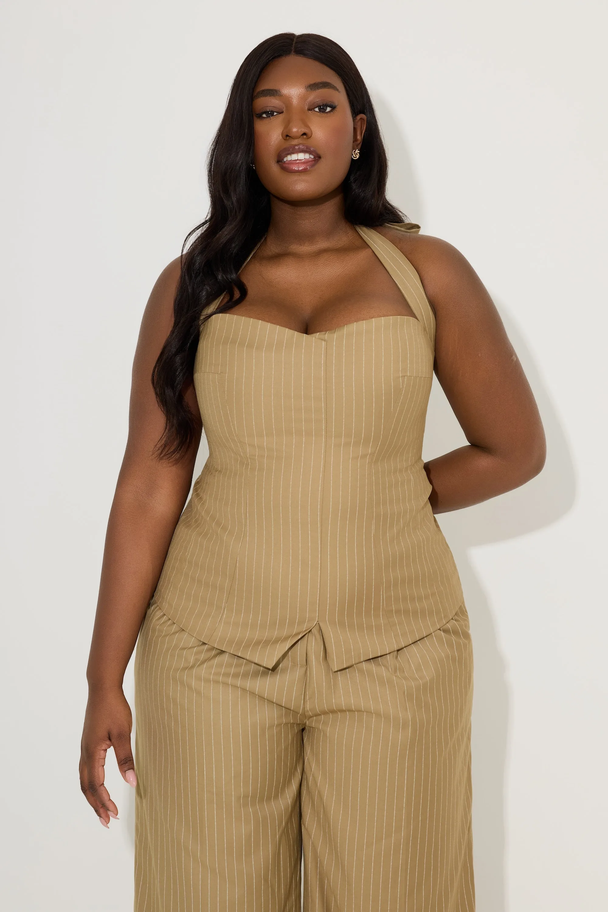 Pinstripe Halter Top sold by Odd Muse product image thumbnail 5