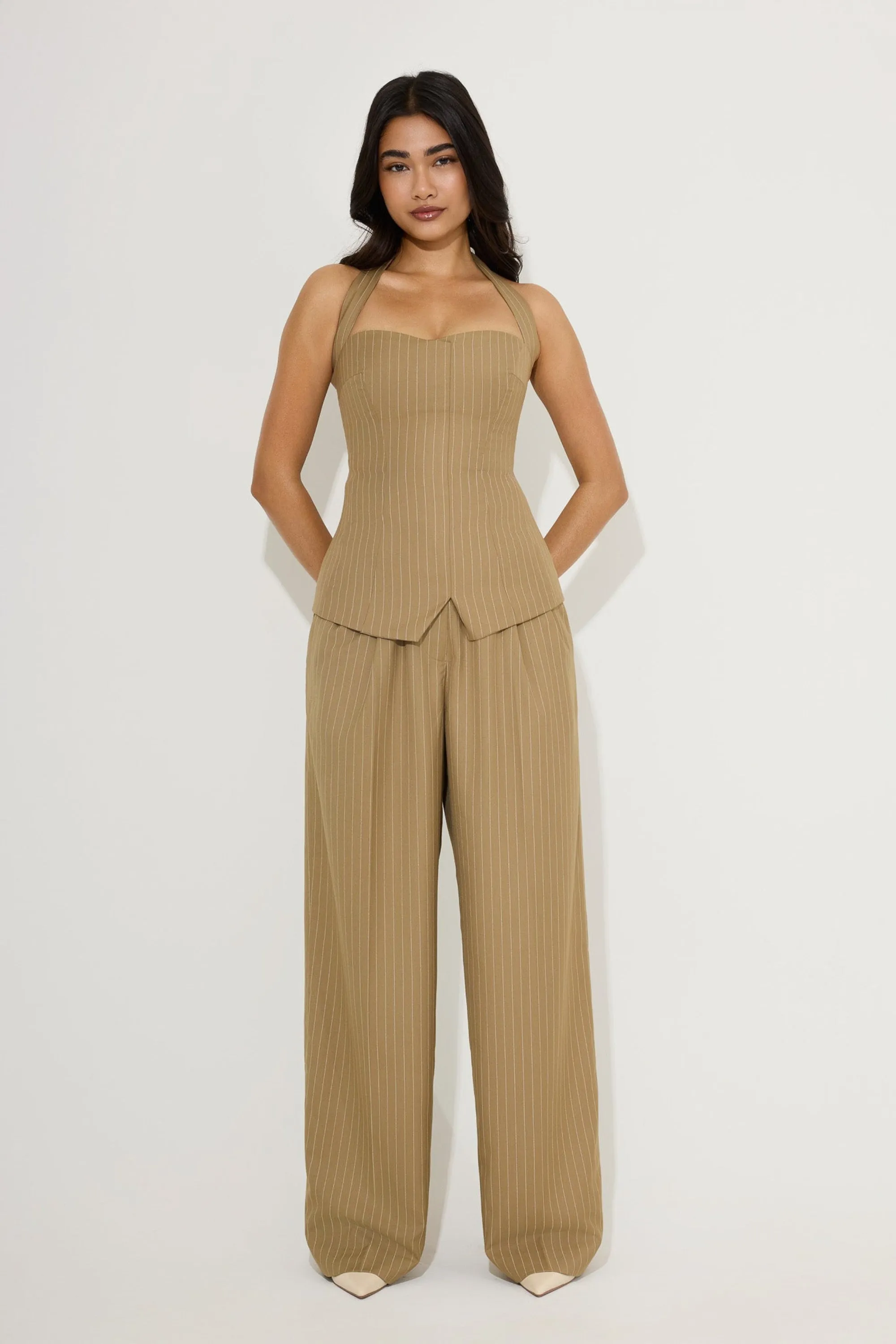Pinstripe Halter Top sold by Odd Muse product image thumbnail 3