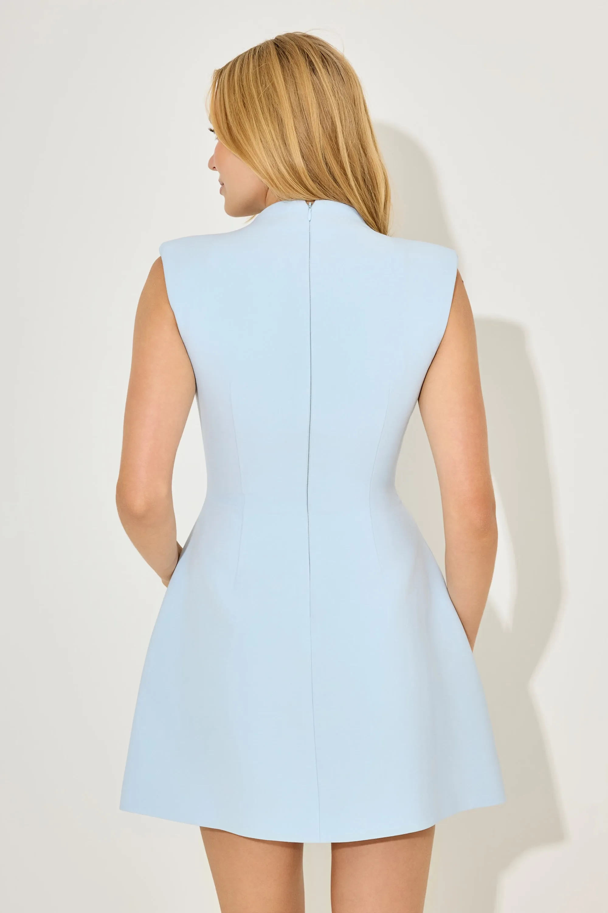 Sleeveless Button Mini Dress sold by Odd Muse product image thumbnail 4