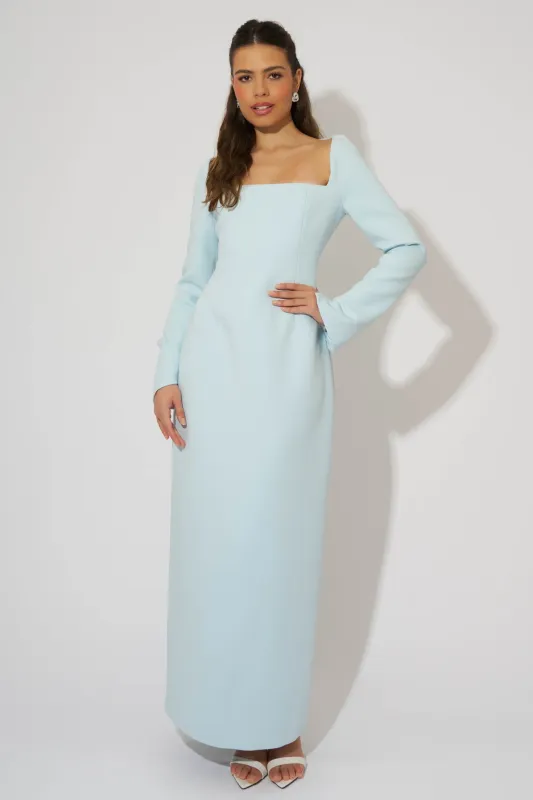 Framed Neckline Maxi Dress made by Odd Muse